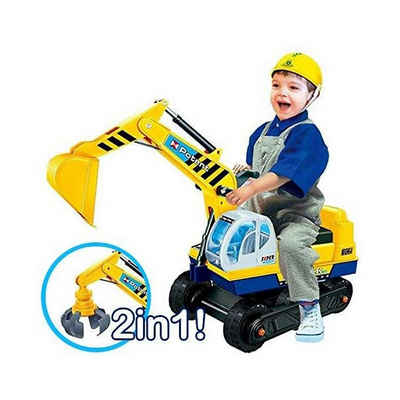 Best for Kids Spielzeug-Bagger »Sitzbagger«, mit Zwei Schaufeln + Helm