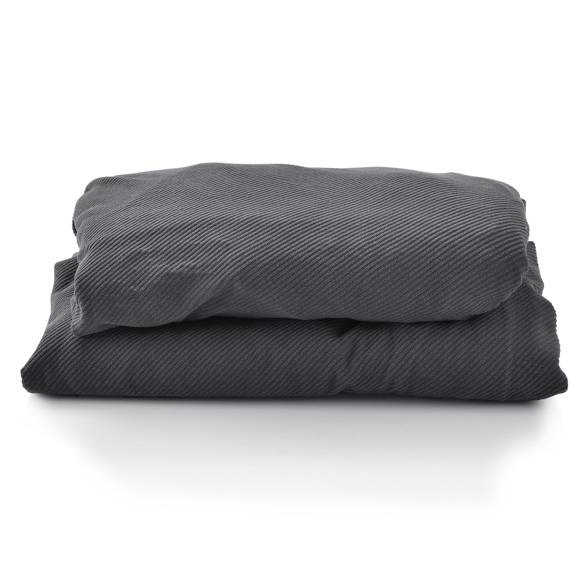 neu.haus Sofahusse, Sofabezug 1-Sitzer 70-120cm Dunkelgrau