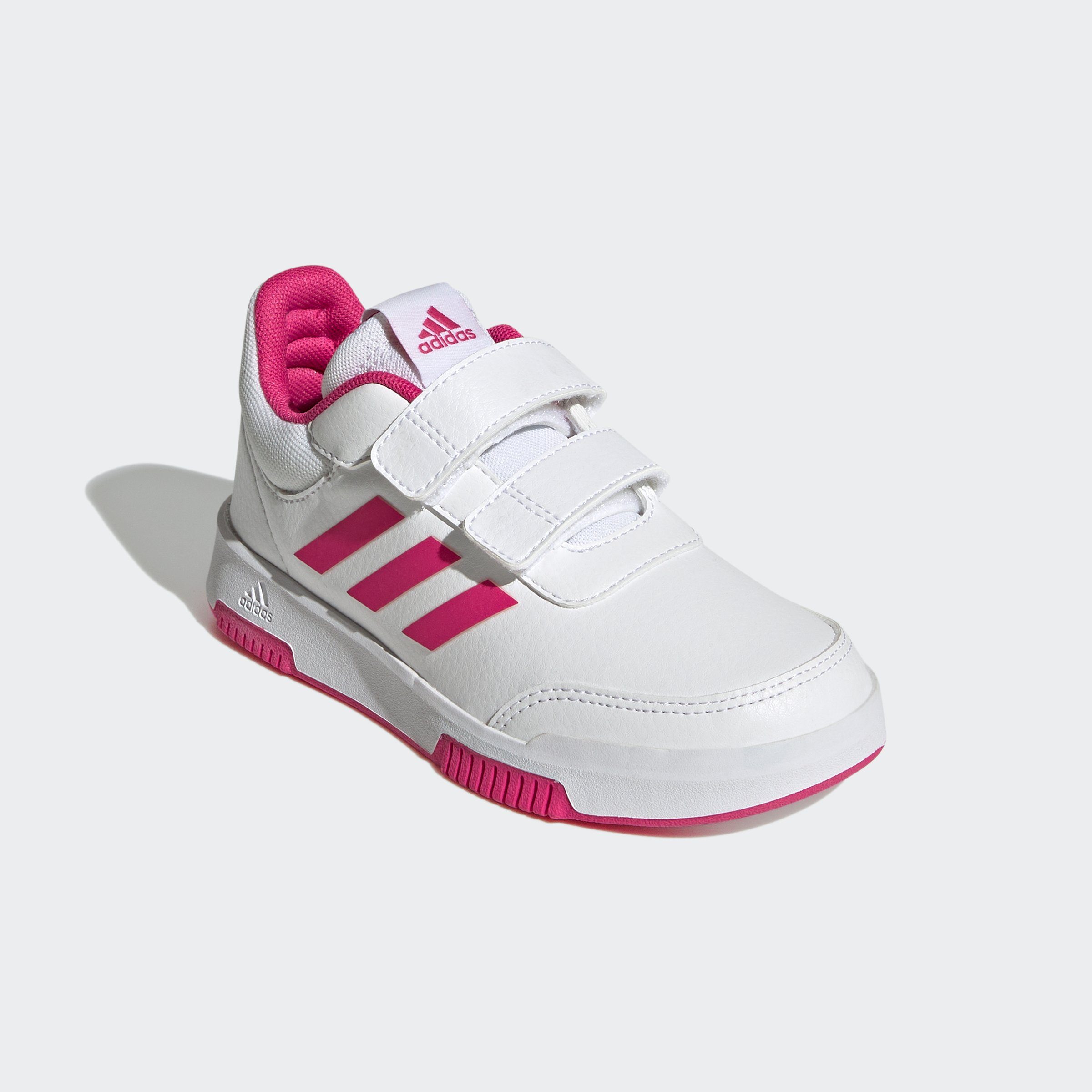 adidas Sportswear TENSAUR Black Cloud Core mit Klettschuh AND White Team Real / Magenta / HOOK LOOP Klettverschluss