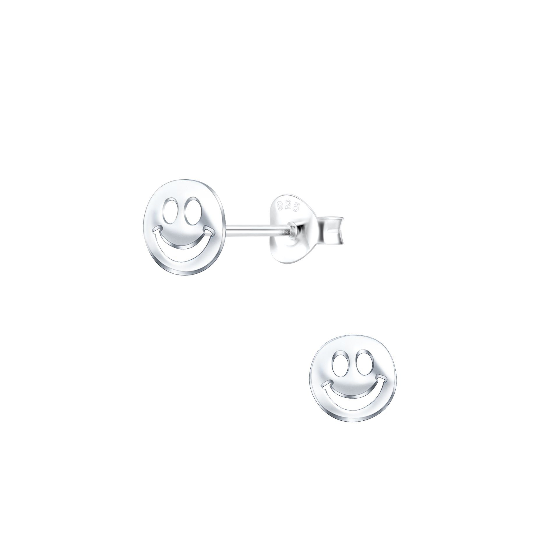 Ohrstecker (Ohrstecker), ALEXANDER Silber Sterling 2-tlg. SMILEY, Paar YORK 925