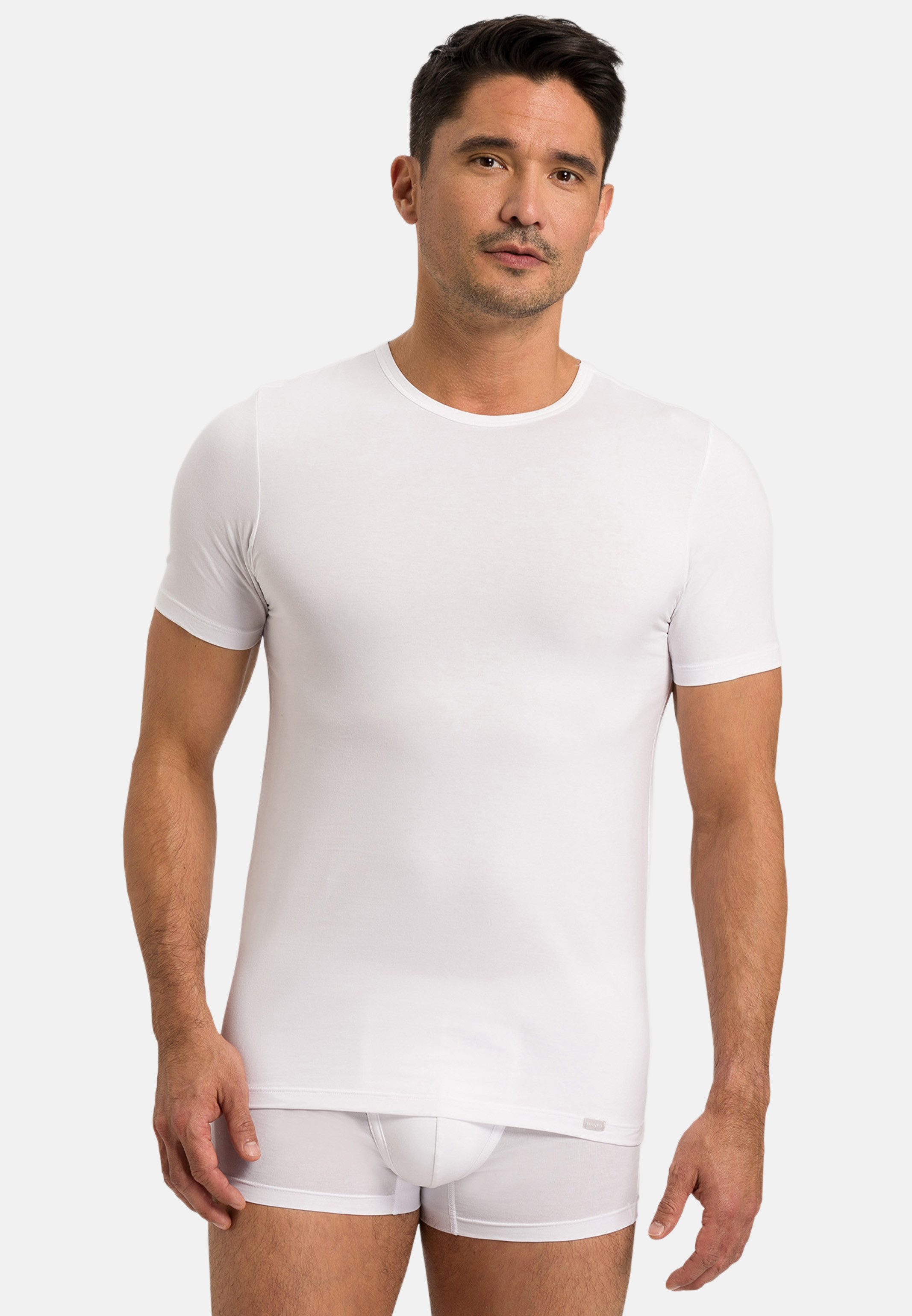Hanro Unterhemd Shirts 1/2 Arm TwoPack (Spar-Set, 2-St) Unterhemd / Shirt Kurzarm - Baumwolle - Atmungsaktiv