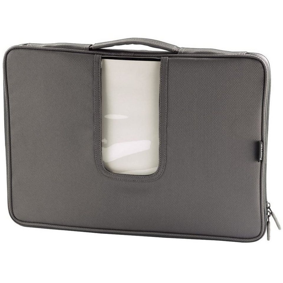 Hama Laptoptasche Notebook-Sleeve Vision Laptop-Tasche Case Grau, Business  Hülle Tragegriff Notebook-Fach für 17\