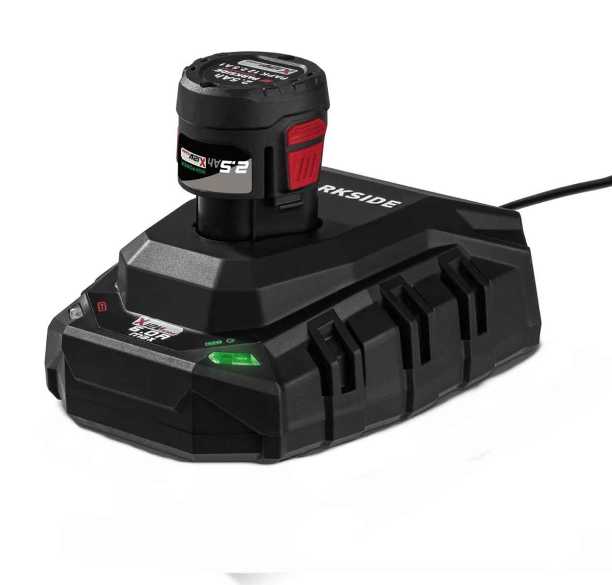 Parkside PARKSIDE PERFORMANCE 12V 2,5 Ah Akku PAPK + Ladegerät PLGK 6.0 A Akku-Set