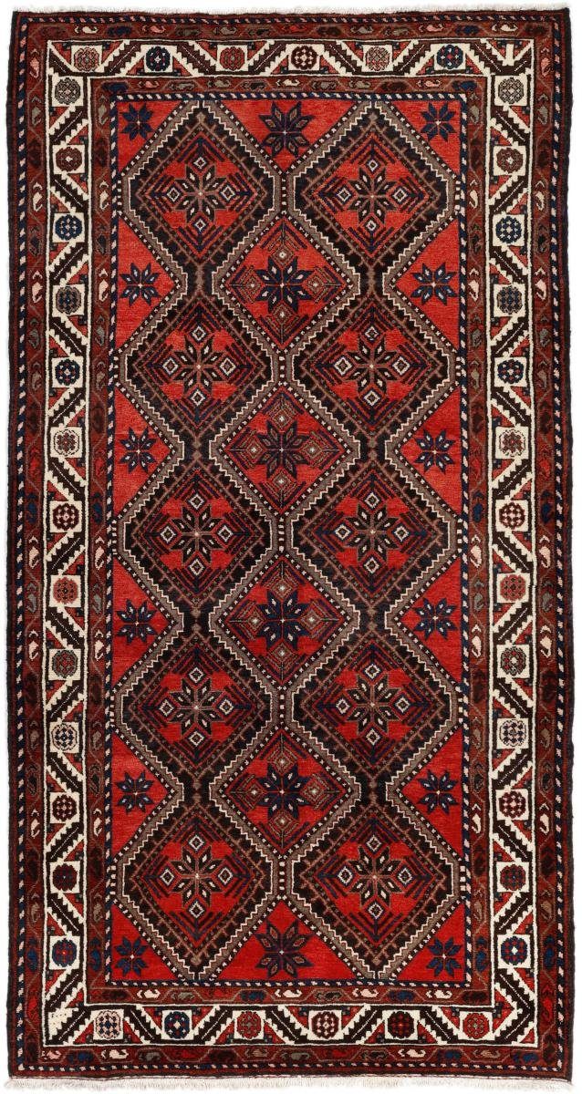 Orientteppich Mashhad 159x299 Handgeknüpfter Orientteppich / Perserteppich Läufer, Nain Trading, rechteckig, Höhe: 12 mm