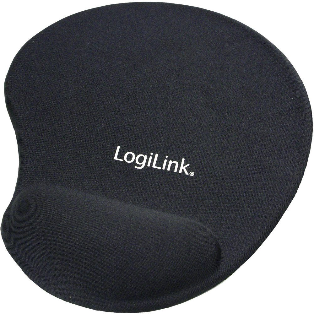 LogiLink Mauspad LogiLink ID0027 Mauspad mit Handballenauflage Ergonomisch Schwarz