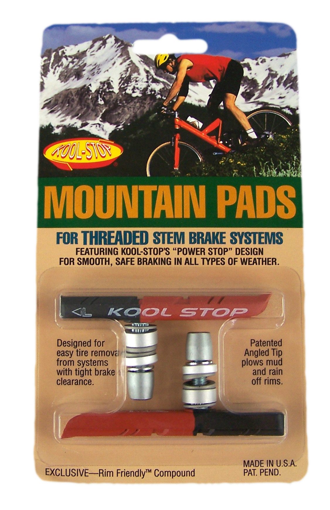 Kool Stop Bremsbelag Kool-Stop Mountain Pads für V-Brakes MTB Bremsbeläge dual compound