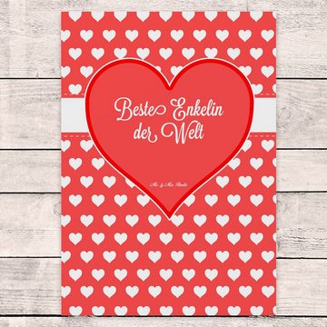 Mr. & Mrs. Panda Postkarte Enkelin - Geschenk, Enkeltochter, Karte, Großtochter, Geschenkkarte