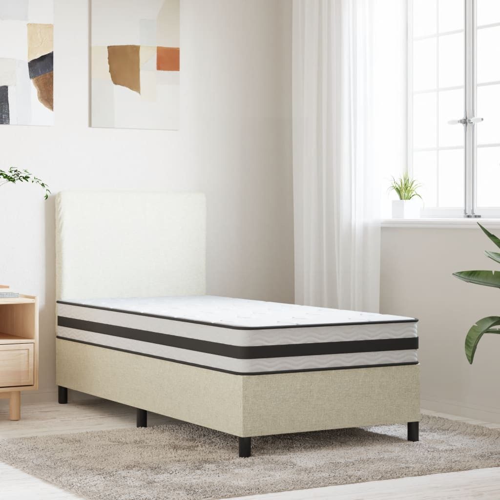Boxspringmatratze Matratze Bonnell-Federkern Mittel 90x200 cm, vidaXL, 21 cm hoch