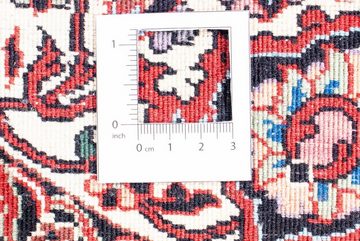 Orientteppich Perser - Bidjar rund - 205 x 205 cm - dunkelrot, morgenland, rund, Höhe: 15 mm, Wohnzimmer, Handgeknüpft, Einzelstück mit Zertifikat
