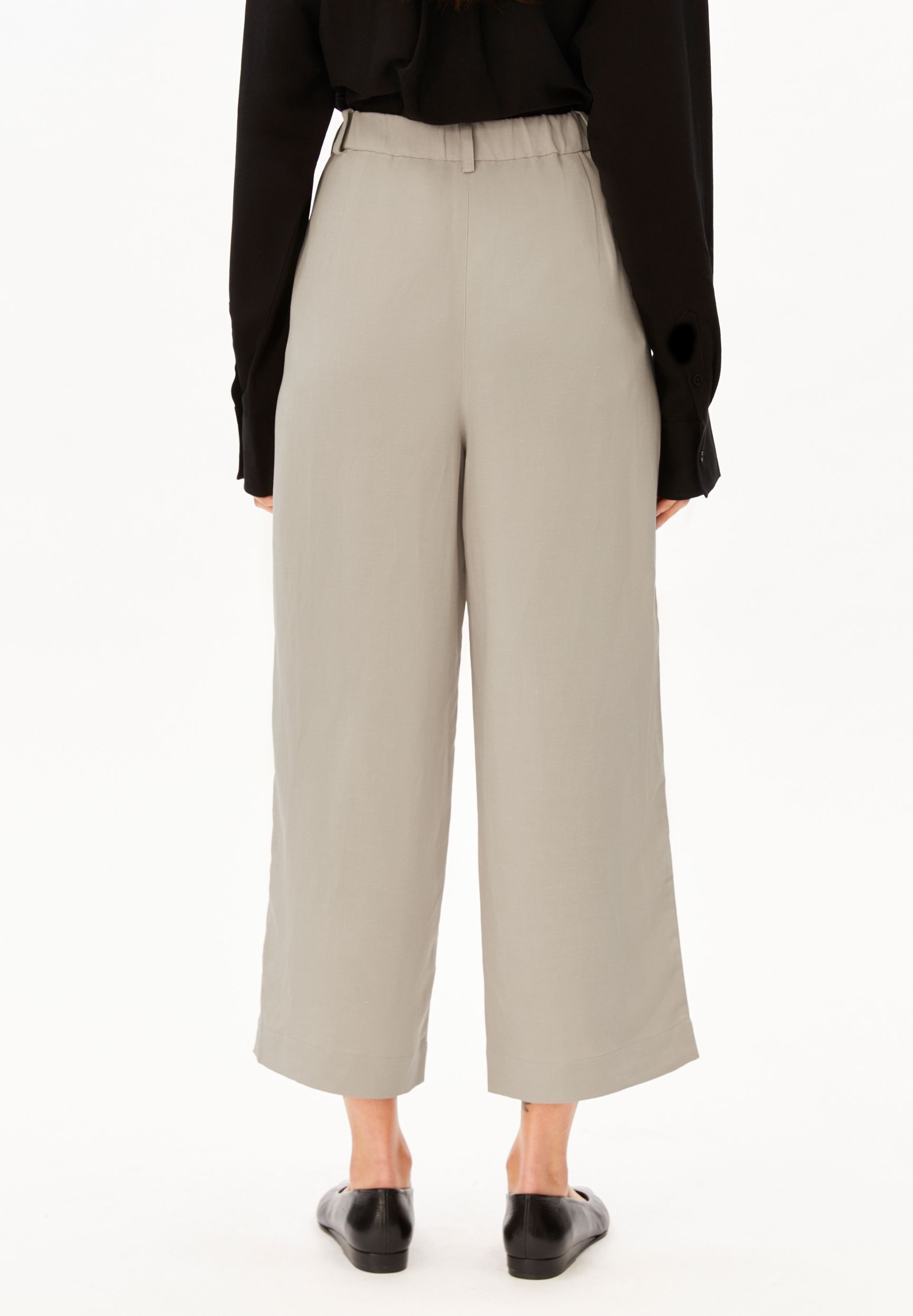 Armedangels Stoffhose CAARUNUS LINO Webhose aus Leinen-Mix (High Waist, Relaxed Fit)