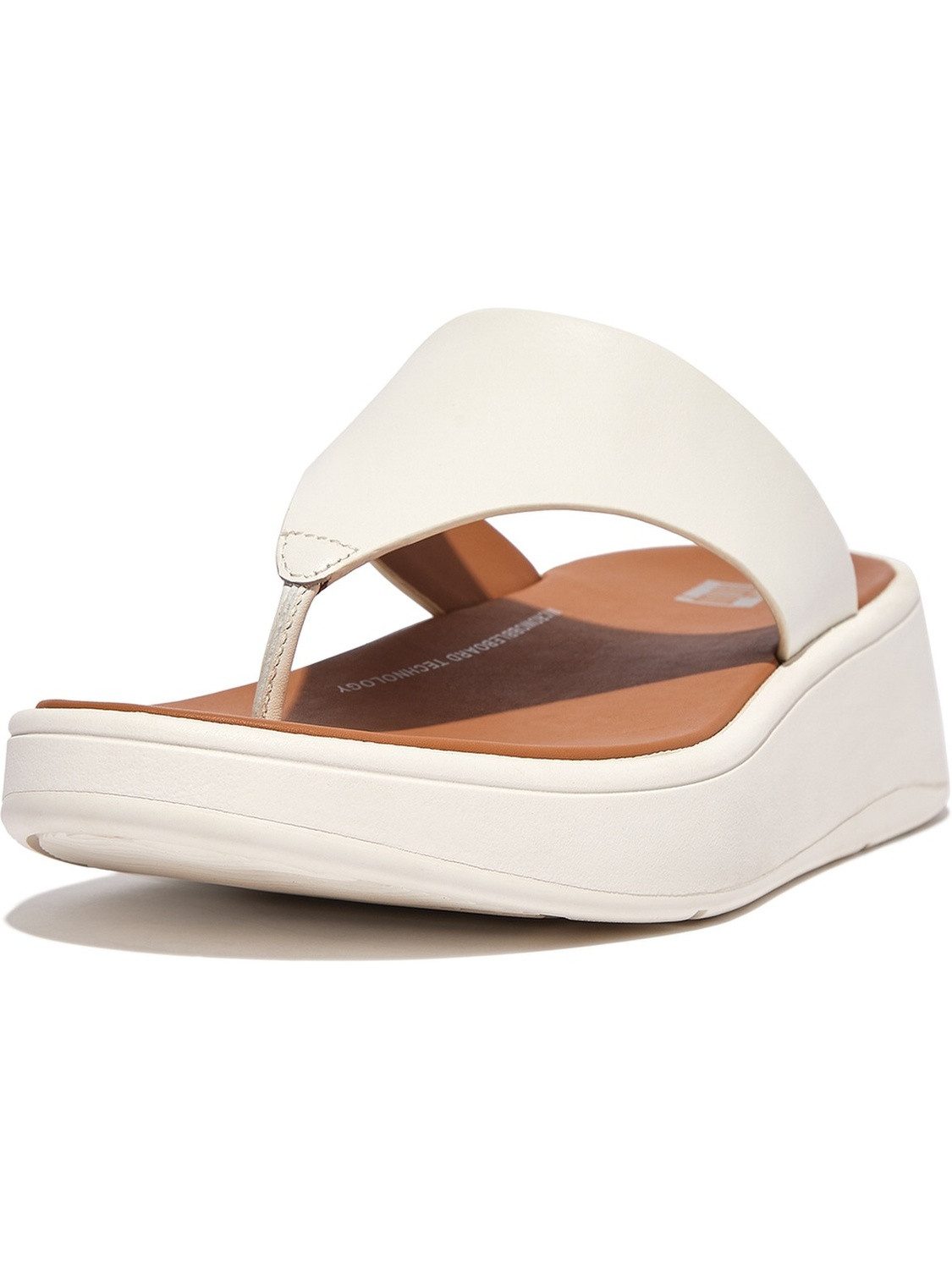 Fitflop F-Mode Leather Flatform Toe-Post Sandals Sandale