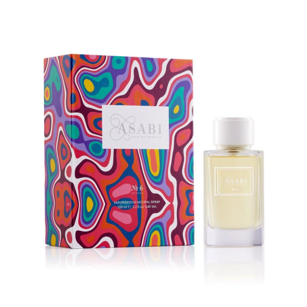 Asabi Duft-Set Nº 6 Intense EDP – Orientalisch Würzig + Parfümzerstäuber (leer)