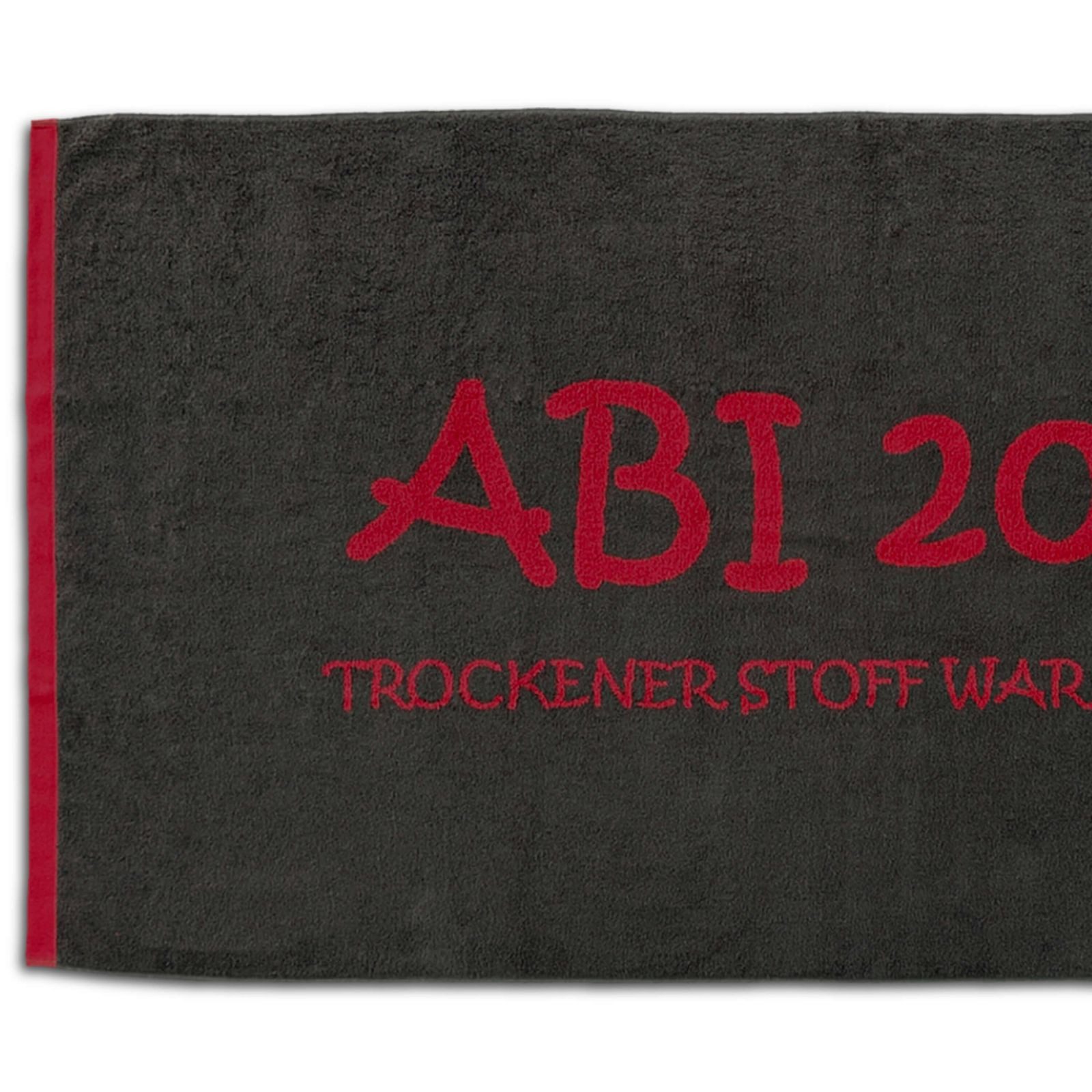 ESPiCO Strandtuch Strandlaken ABI 2024 Anthrazit Kaminrot, Baumwolle (1-St), Abituch, Abilaken, Strandbadetuch, Geschenk