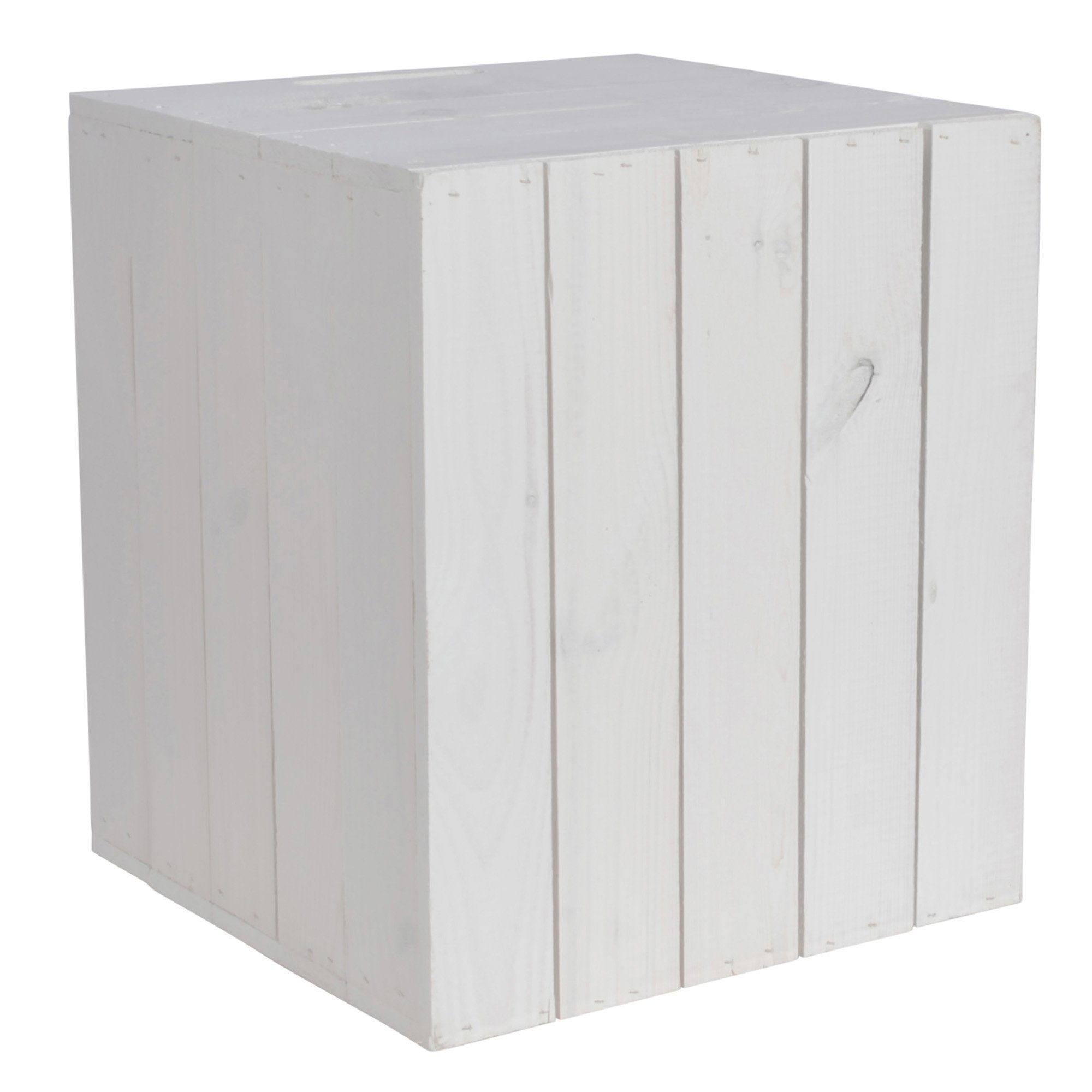 CHICCIE Holzkiste Kallax Aufbewahrungsbox Weiß 33x38x33cm (2 St) günstig online kaufen