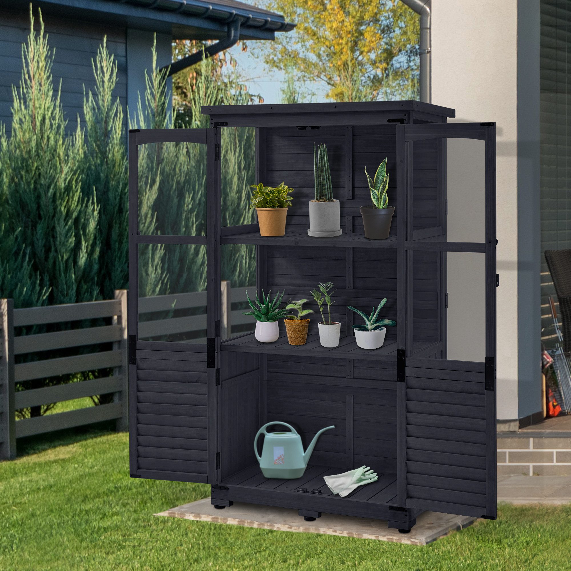 MCombo Gerätehaus M MCombo Gartenschrank Holz günstig online kaufen