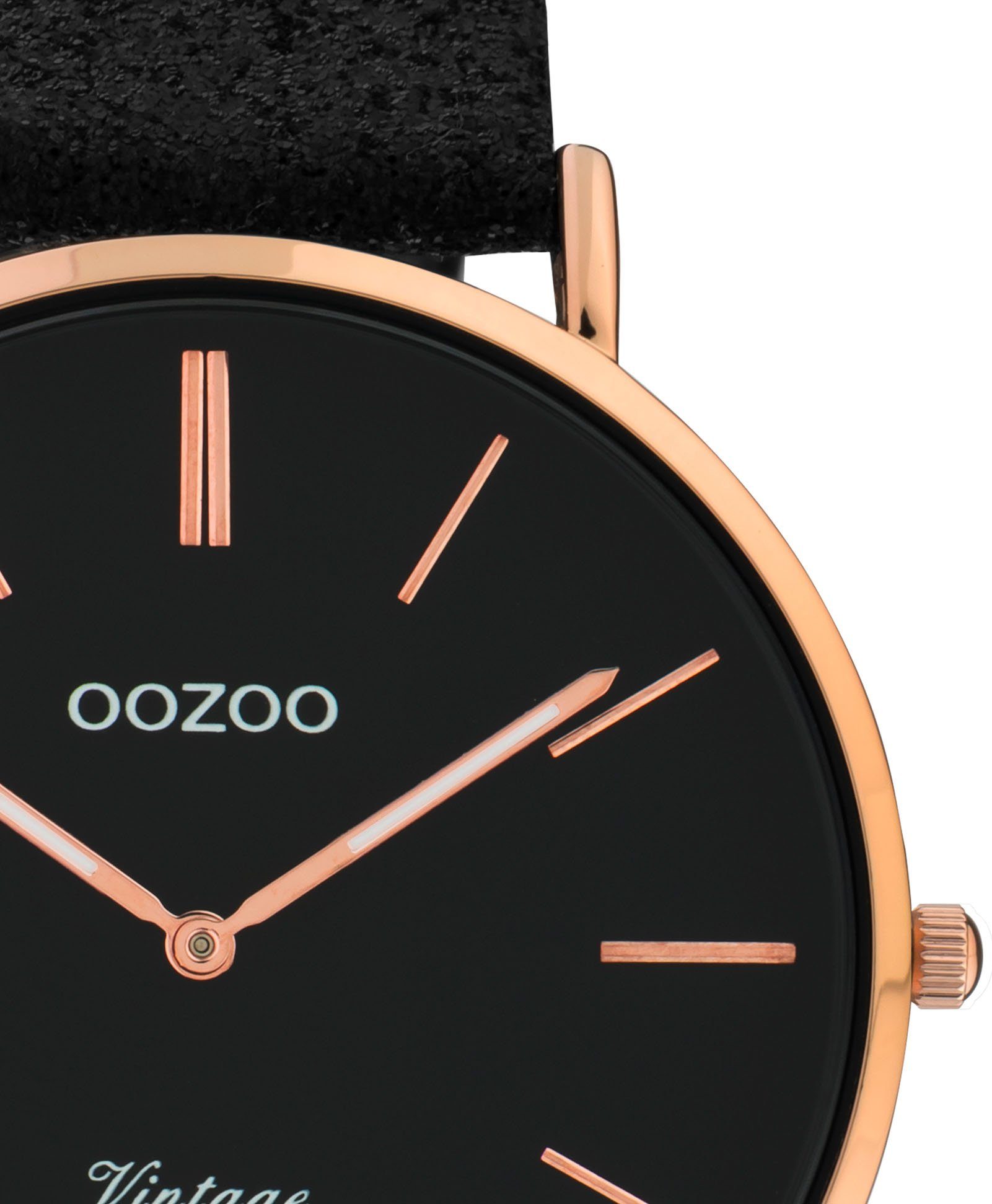 ca. Quarzuhr C20154, Ø 40 mm Metallgehäuse, roségoldfarben IP-beschichtet, OOZOO