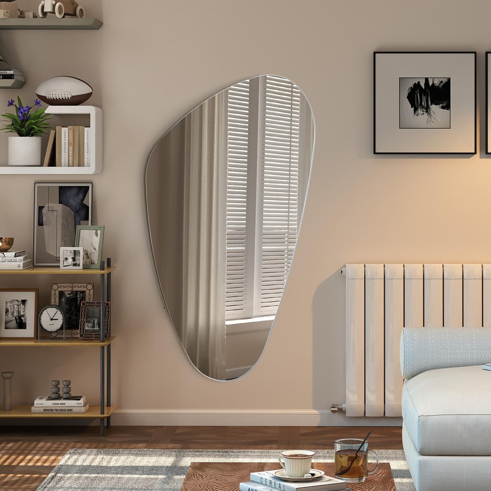 Youyijia Kosmetikspiegel Asymmetrischer Spiegel Dekorativ – Rahmenloser HD günstig online kaufen