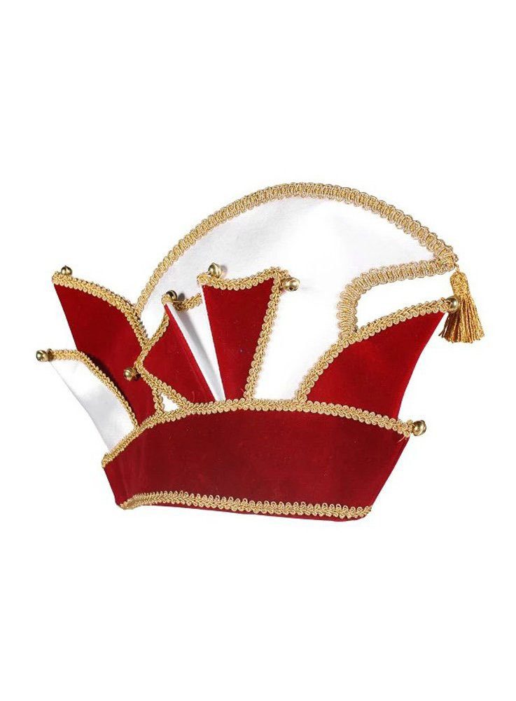 Kostüm Komiteemütze rot-gold