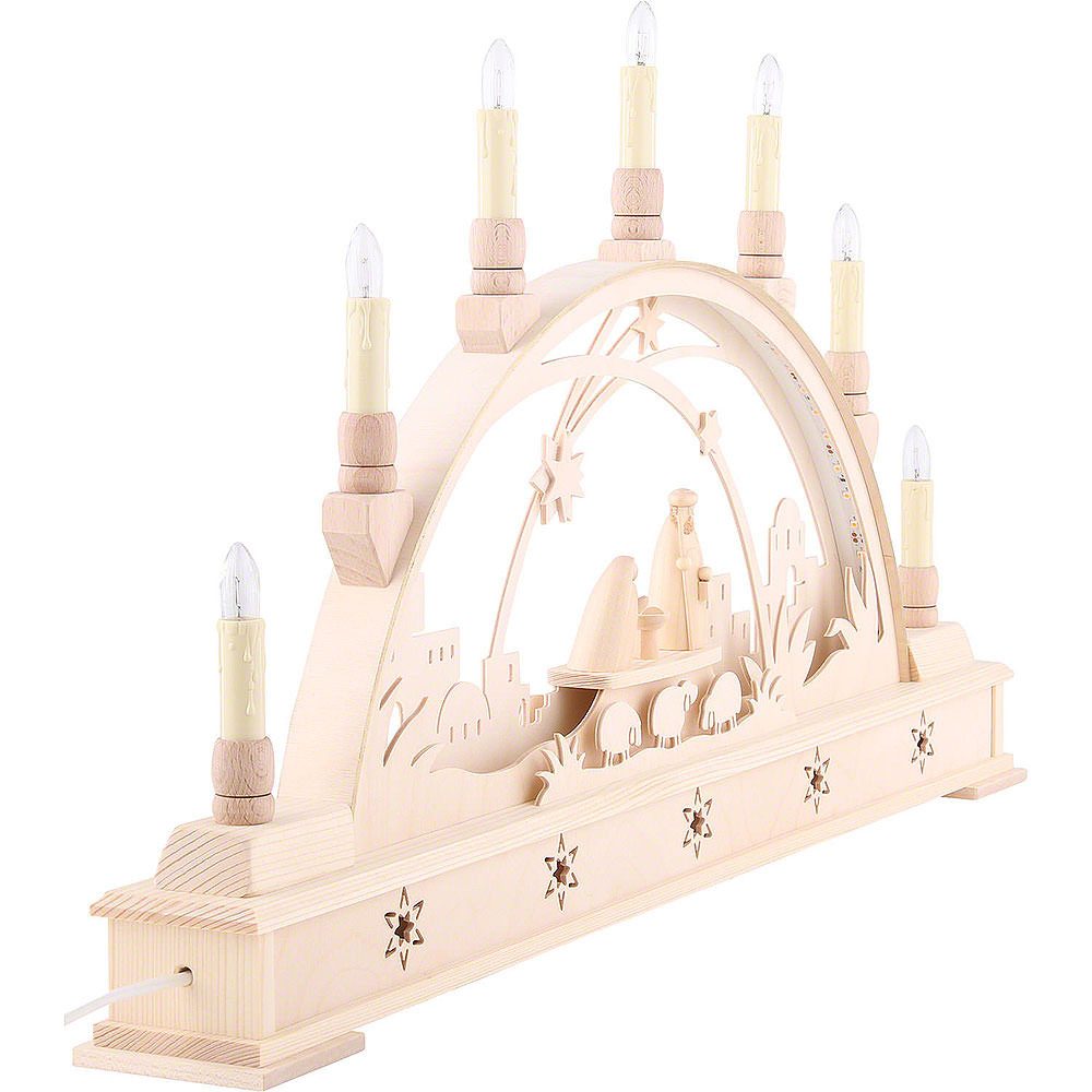 Manufaktur Holger Seidel Schwibbogen Schwibbogen 'Christi Geburt' (63x35cm) von Manufaktur Seidel