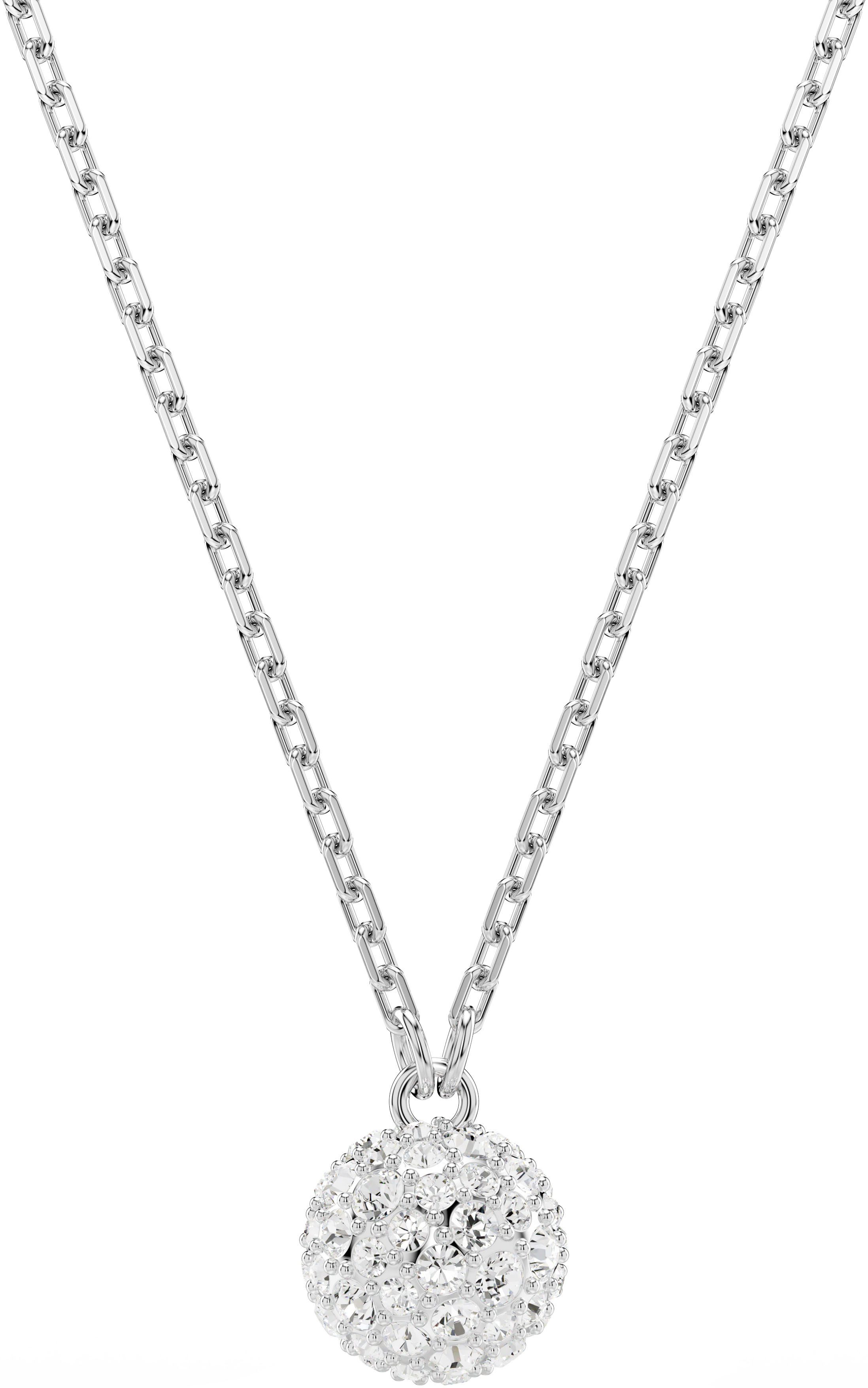 Swarovski Kette mit Anhänger Schmuck Geschenk Halskette Dextera Kugel, mit Swarovski® Kristall