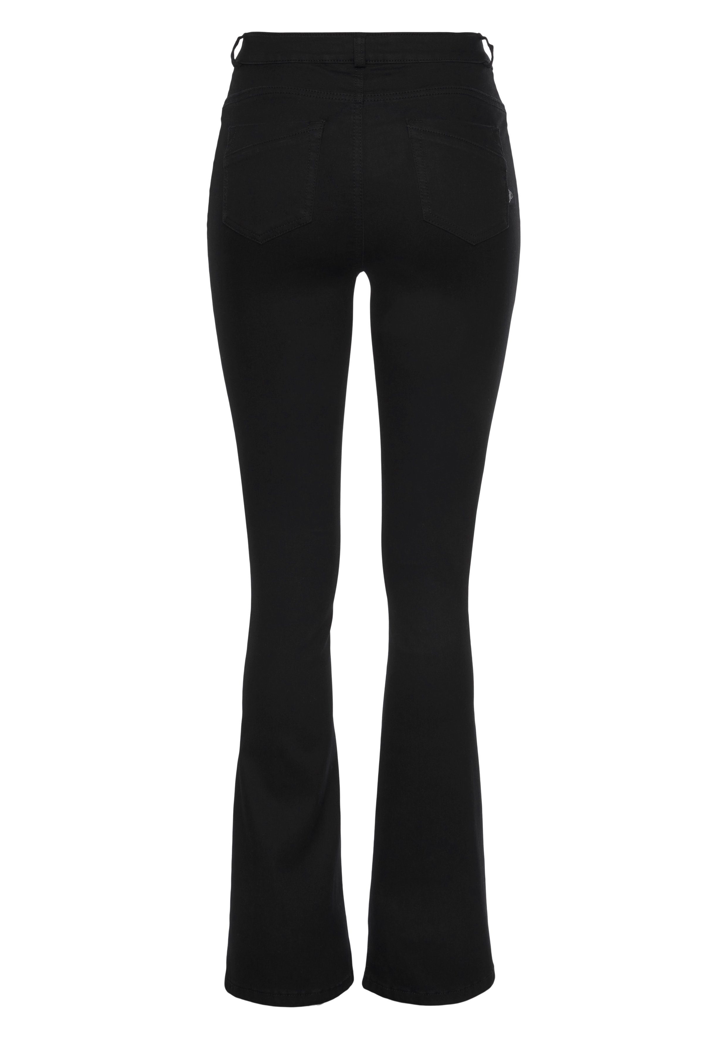 High Arizona Shapingnähten black Stretch Waist mit Ultra Bootcut-Jeans