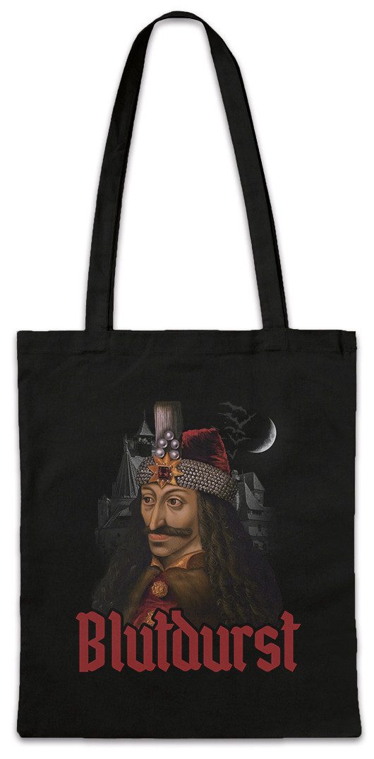 Beuteltasche Vlad III. Draculea Stofftasche Pfähler Portrait The Impaler Graf