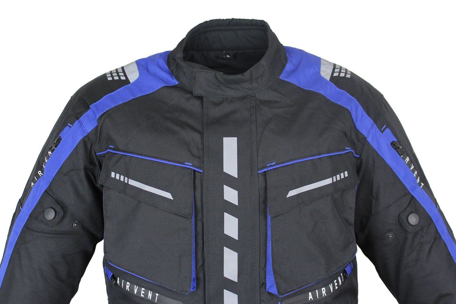 Alpha Speeds Motorradjacke Herren Motorrad Textil Jacke Biker wasserdicht Jacke mit Protektoren Sport, Innenjacke ist trennbar: All Season, Blau – Bild 4 von 5