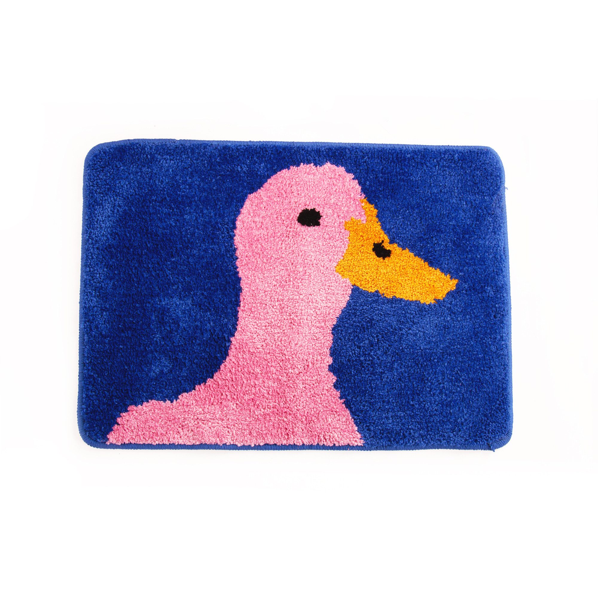 Helio Ferretti Badematte Ente, Höhe 12 mm, rutschhemmend beschichtet, weich, Polyester, rechteckig, rutschfest, ca. 60 x 45 x 1,2 cm