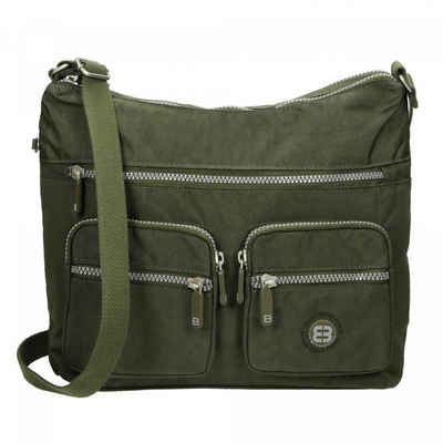 Enrico Benetti Umhängetasche grüne Reißverschlusstasche mit 2 Hauptfächern, 5 Vortaschen Fächern