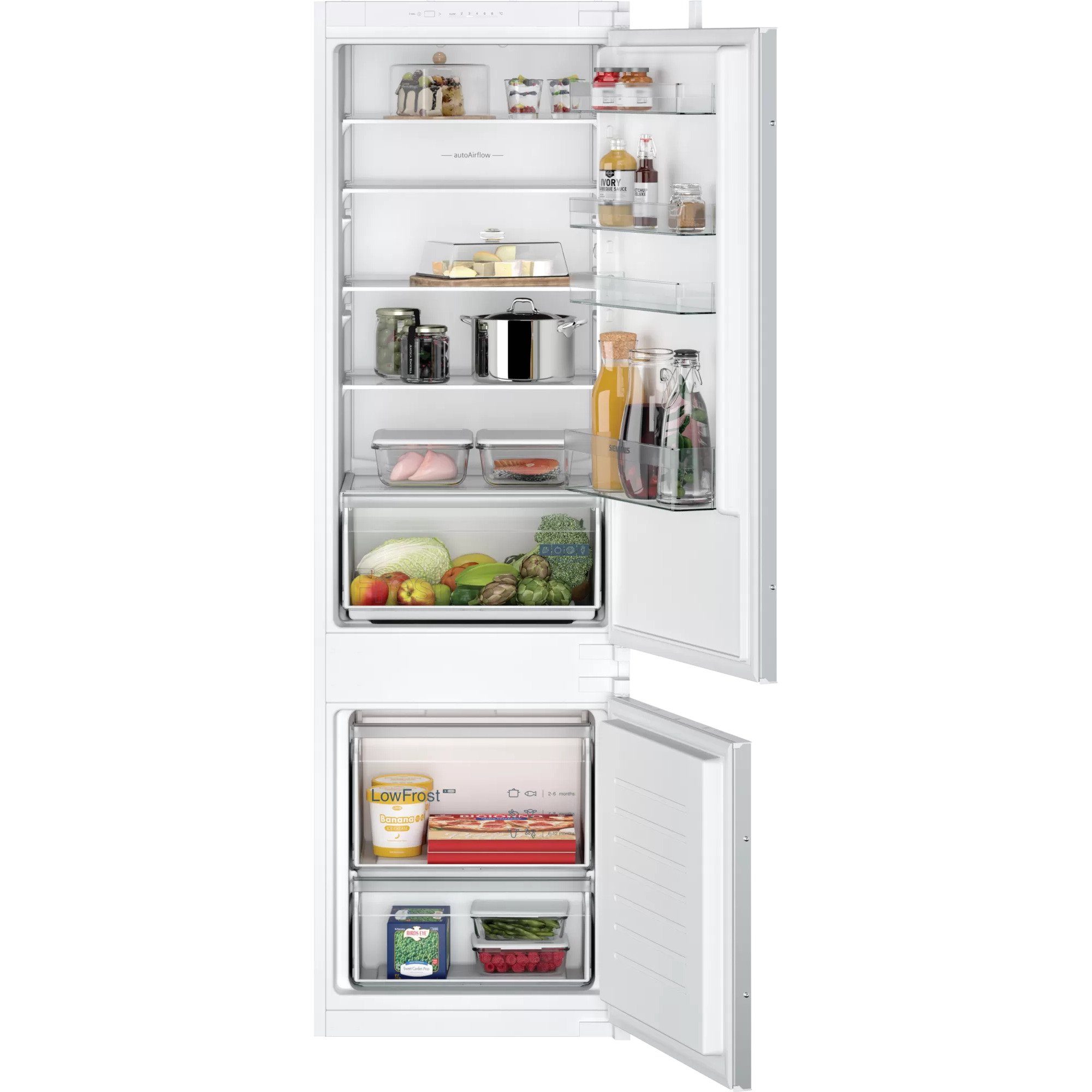 SIEMENS Kühl-/Gefrierkombination iQ100 KI87VNSE0, 177.20 cm hoch, 54.10 cm breit