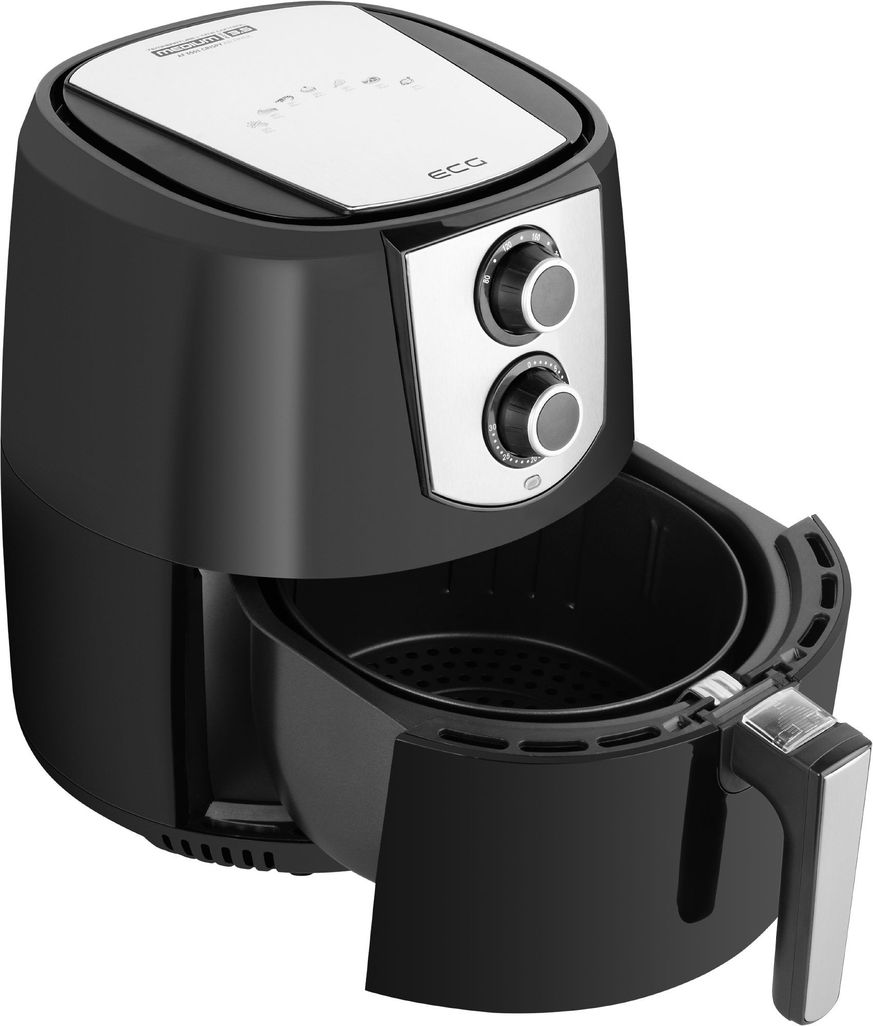 ECG Heißluftfritteuse, 1400 W, Fassungsvermögen 3,5 l