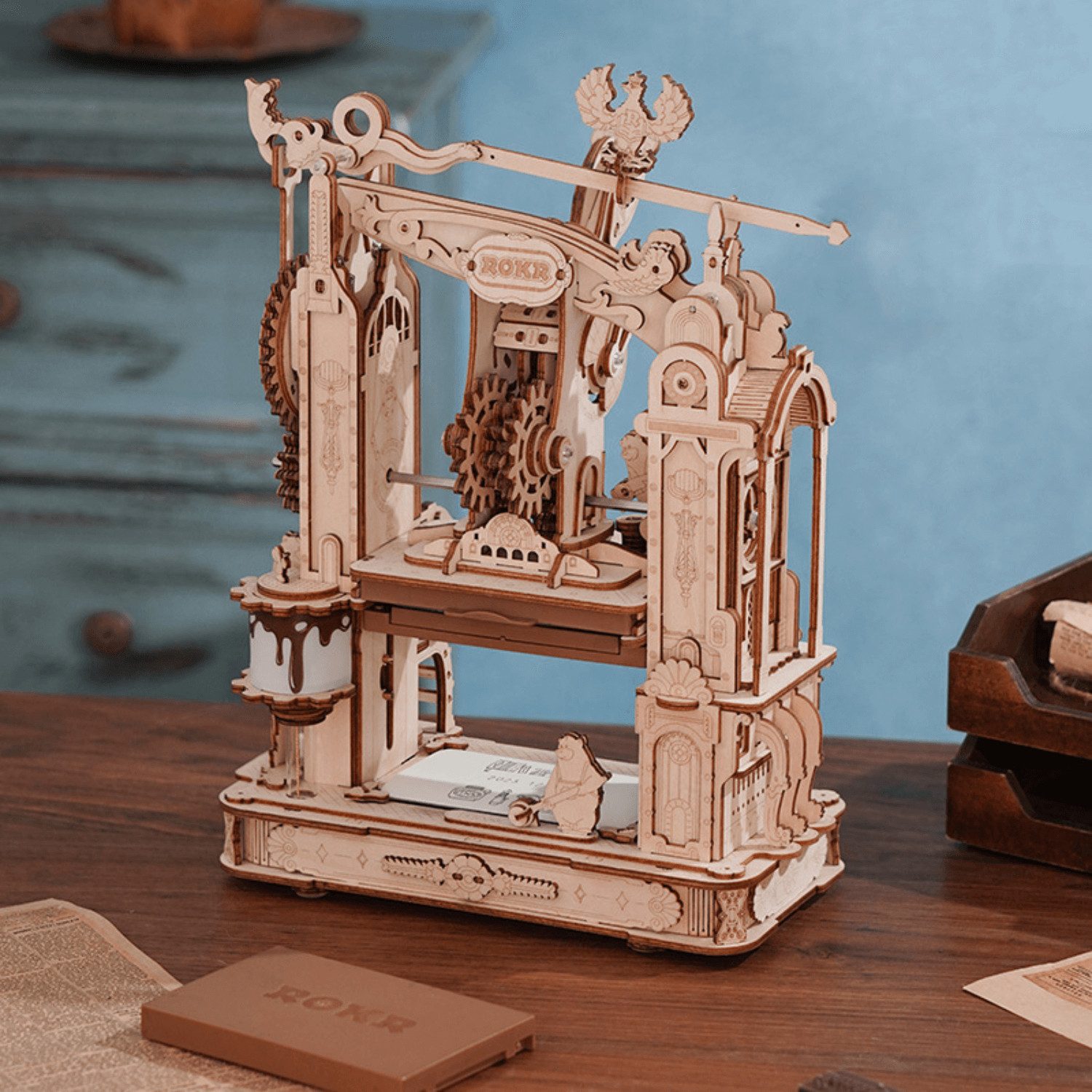 3D-Puzzle Robotime Klassische Druckmaschine 3D Puzzle