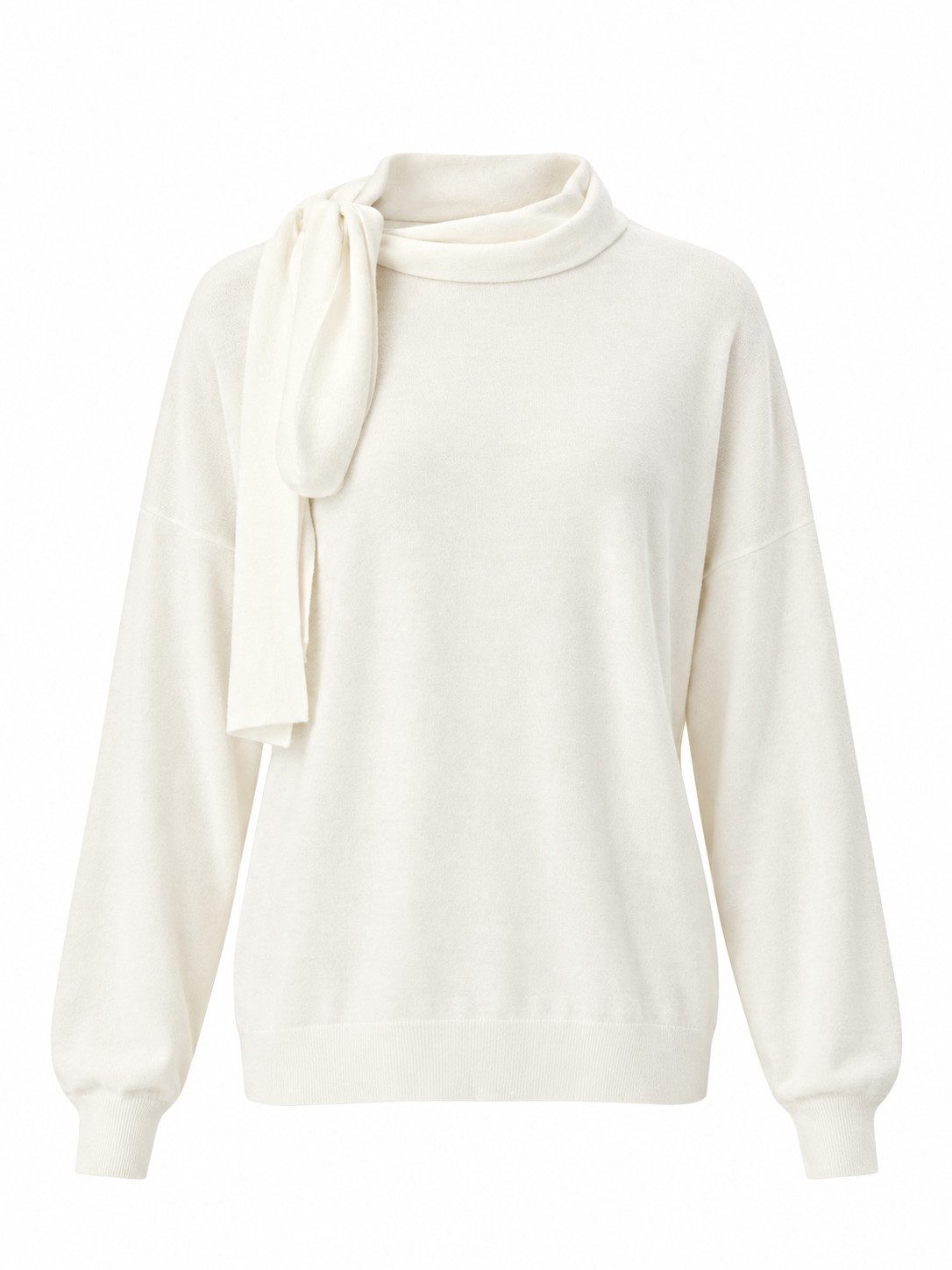 Liu Jo Strickpullover - Eleganter Feinstrickpullover mit Schal-Detail für Damen