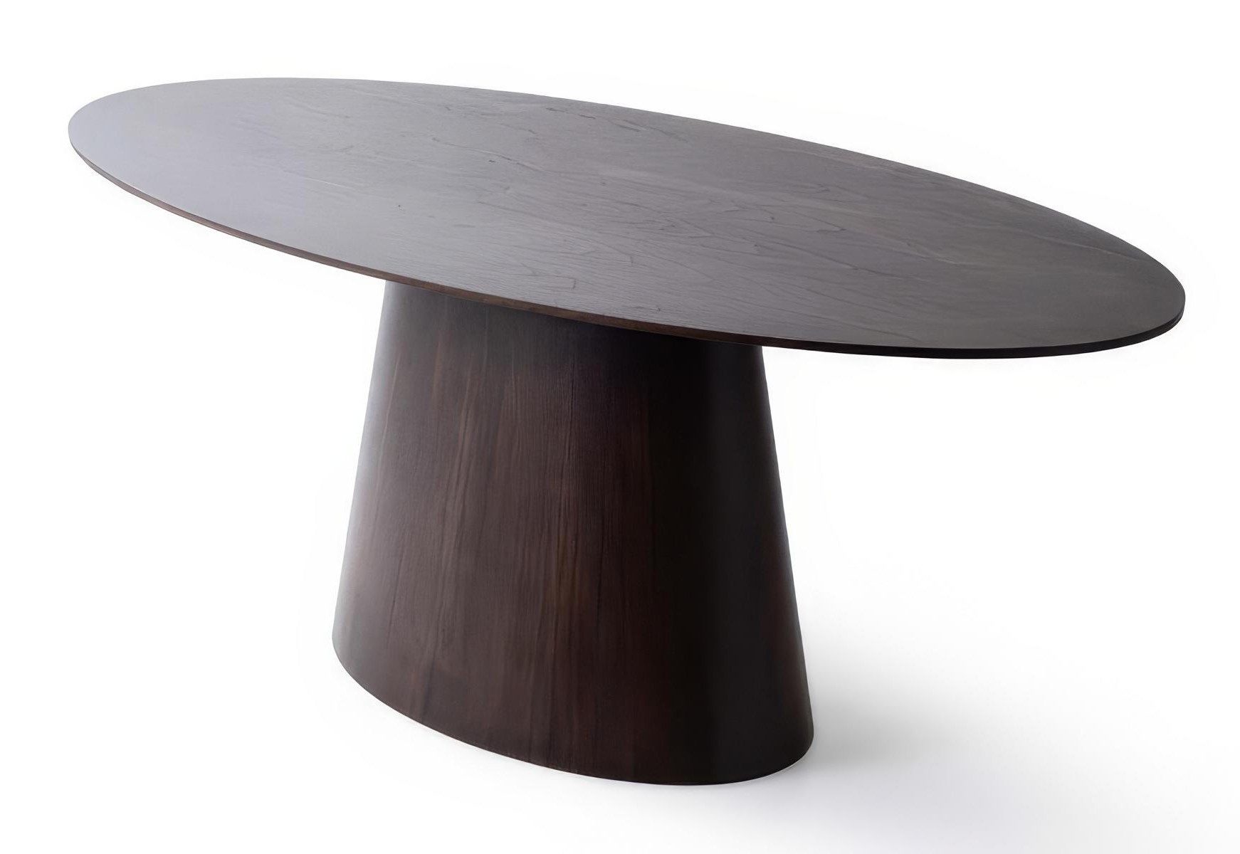 Xlmoebel Esstisch Ovaler Esstisch aus massivem Holz in modernem Braun für Esszimmer, Made in Europa