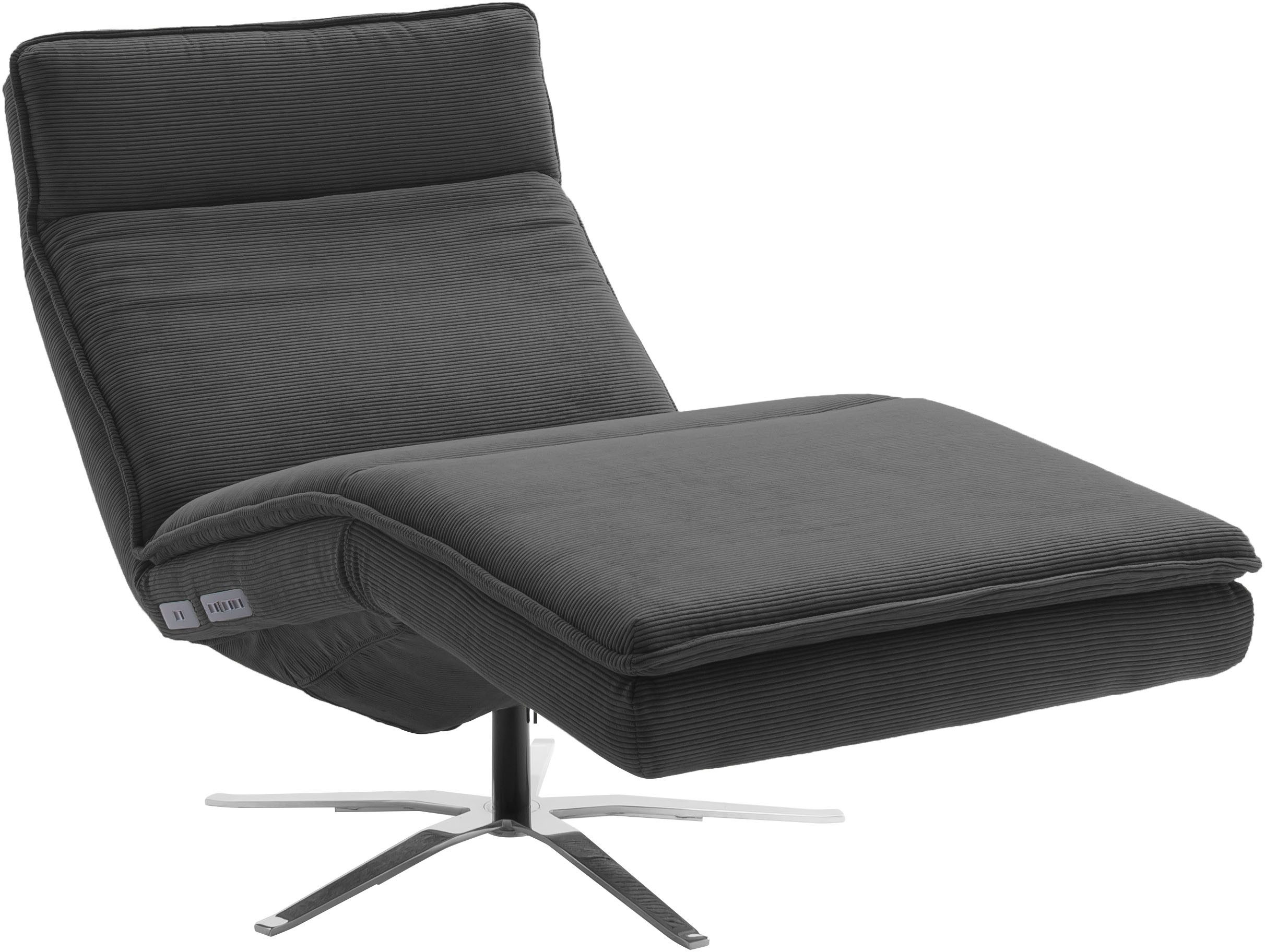 SCHÖNER WOHNEN-Kollektion Relaxsessel Belize, Ergonomischer Liege-Luxus zum Entspannen, Herz-Waage-Position, motorische Verstellung & USB-Anschluss