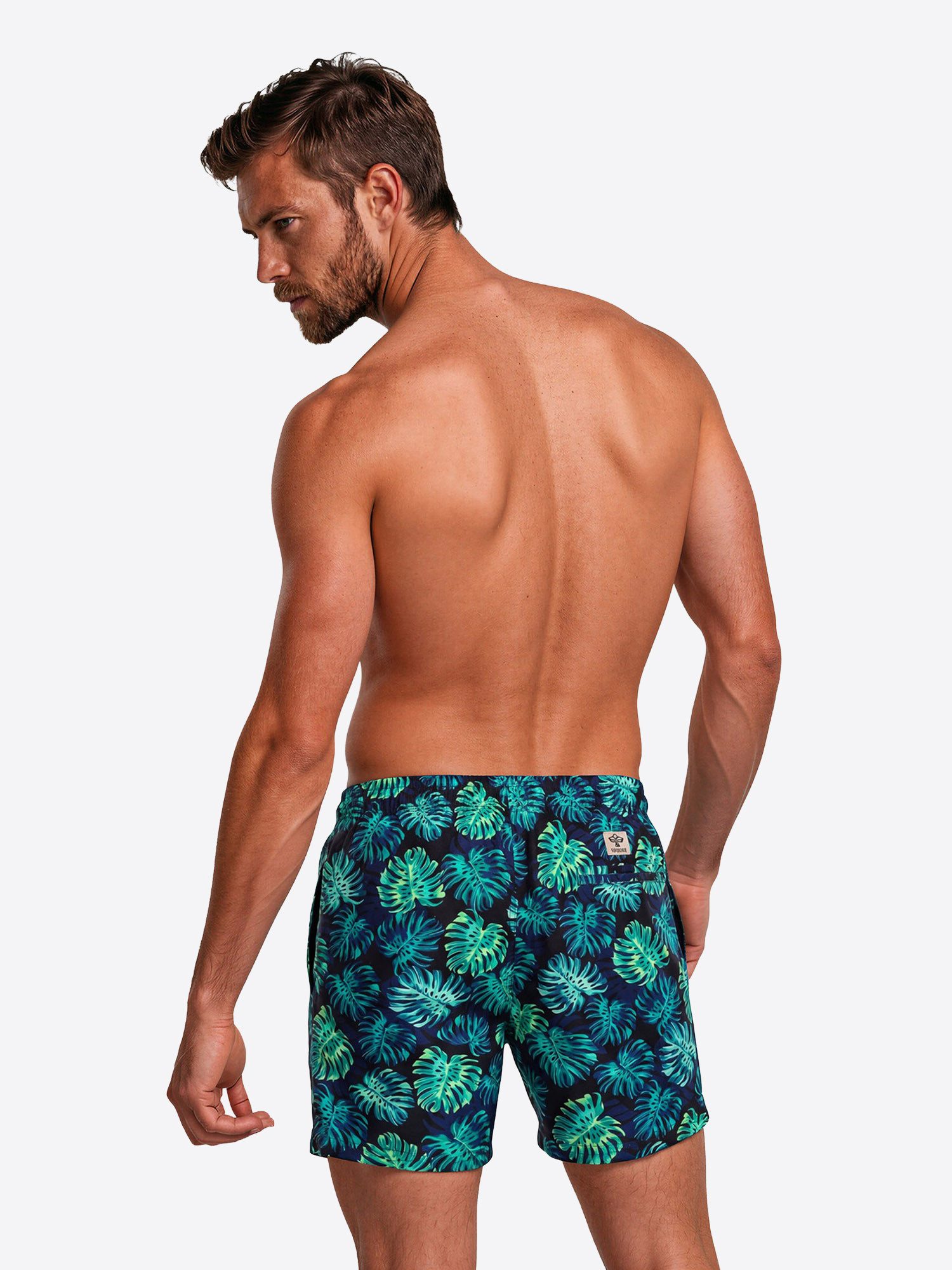 Bondi Joe Badeshorts Premium Badehose Grove ohne Netz Boardshorts schnelltrocknend