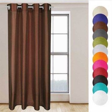 Vorhang, Arsvita, Ösen (1 St), blickdicht, Dekoschal Blickdicht mit Ösen - Aufhängung, in verschiedenen Farben und Größen