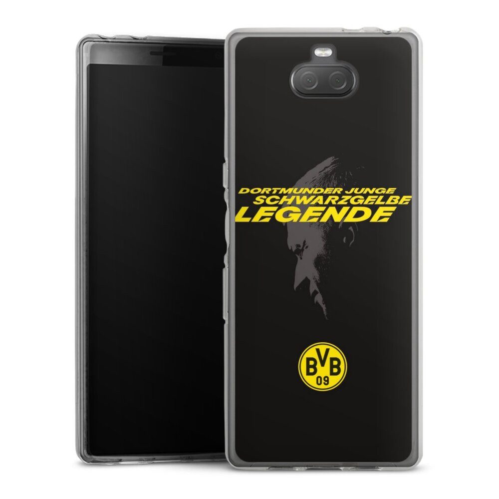 DeinDesign Handyhülle Marco Reus Borussia Dortmund BVB Danke Marco Schwarzgelbe Legende, Sony Xperia 10 Silikon Hülle Bumper Case Handy Schutzhülle