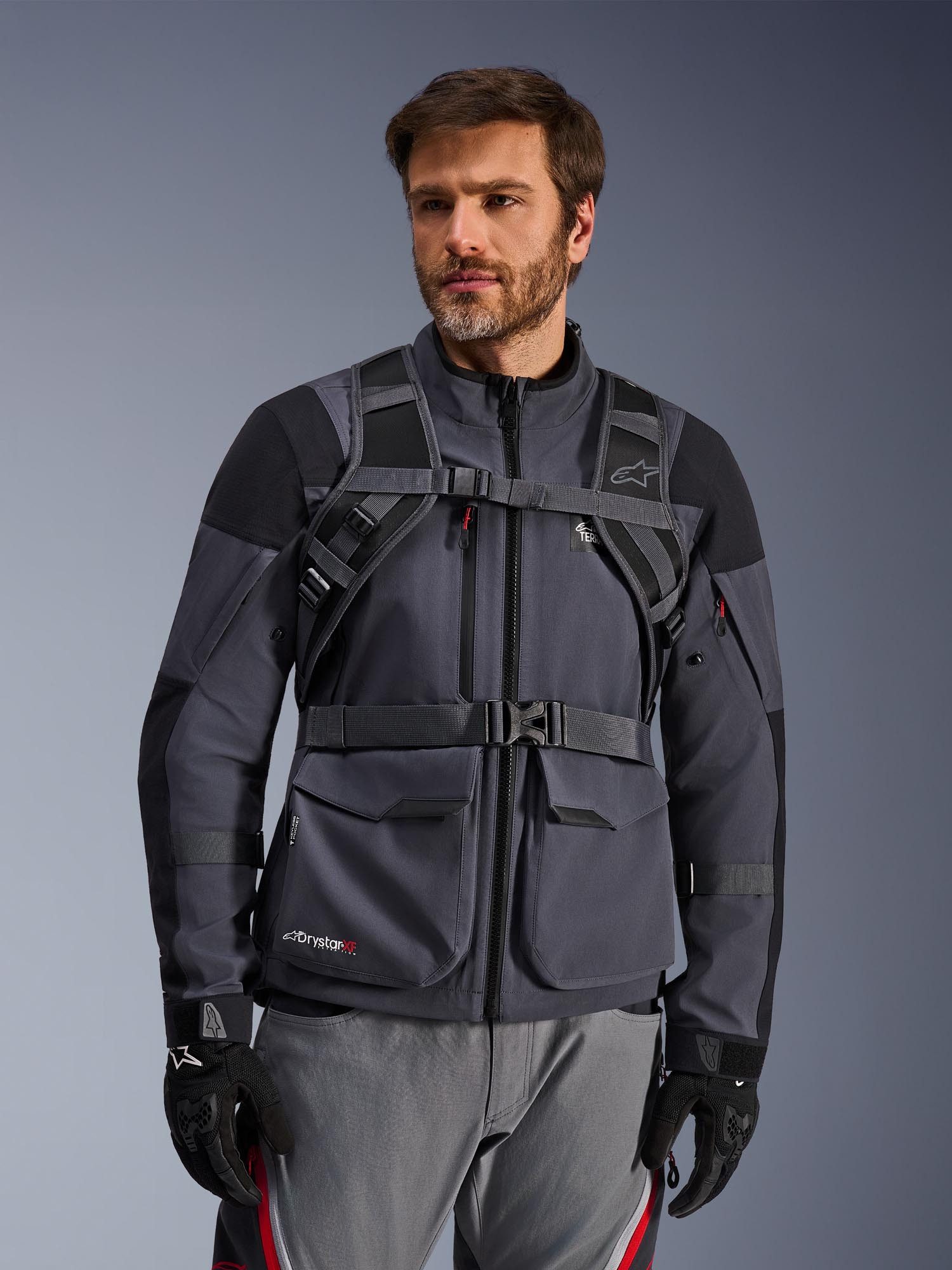 Alpinestars Rucksack AT-15 Motorradrucksack, erweiterbares Volumen,Molle Befestigungssystem