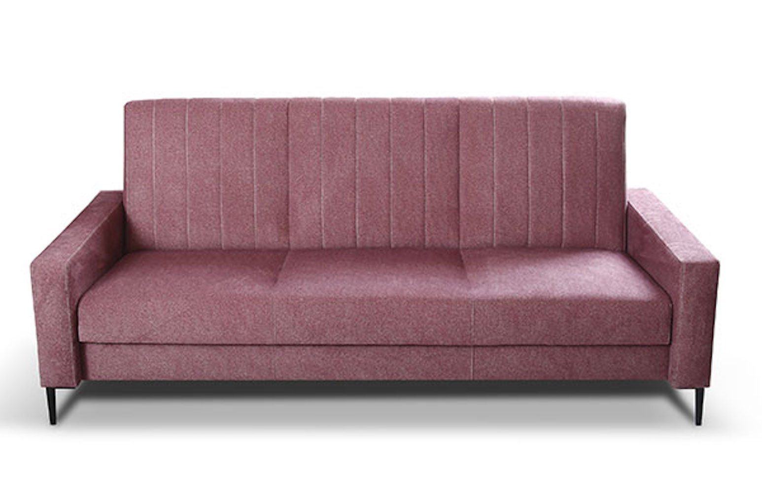 226cm wählbar Sofa rotviolett Schlaffunktion Toronto, und Feldmann-Wohnen Bettkasten Farbe mit