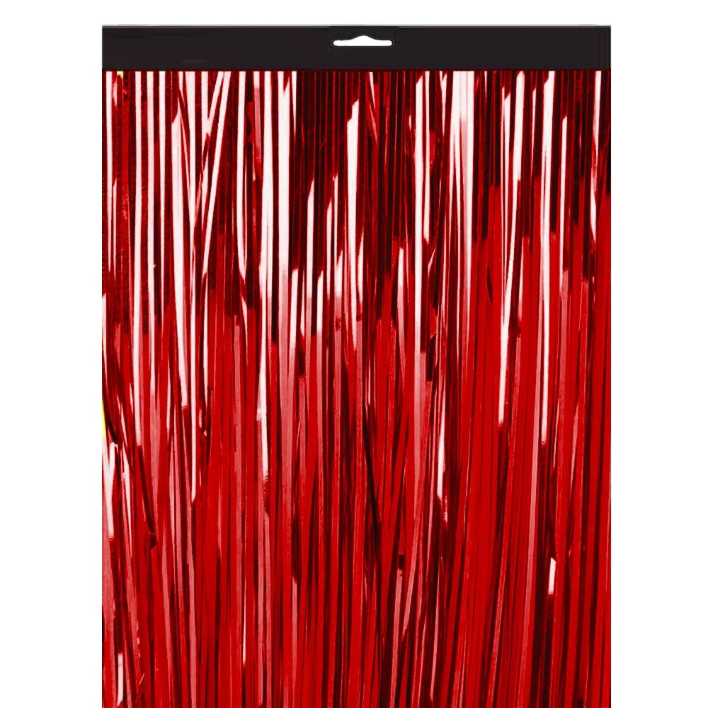 Kopper-24 Türvorhang Lametta Vorhang 2 x 1 m, Rot günstig online kaufen