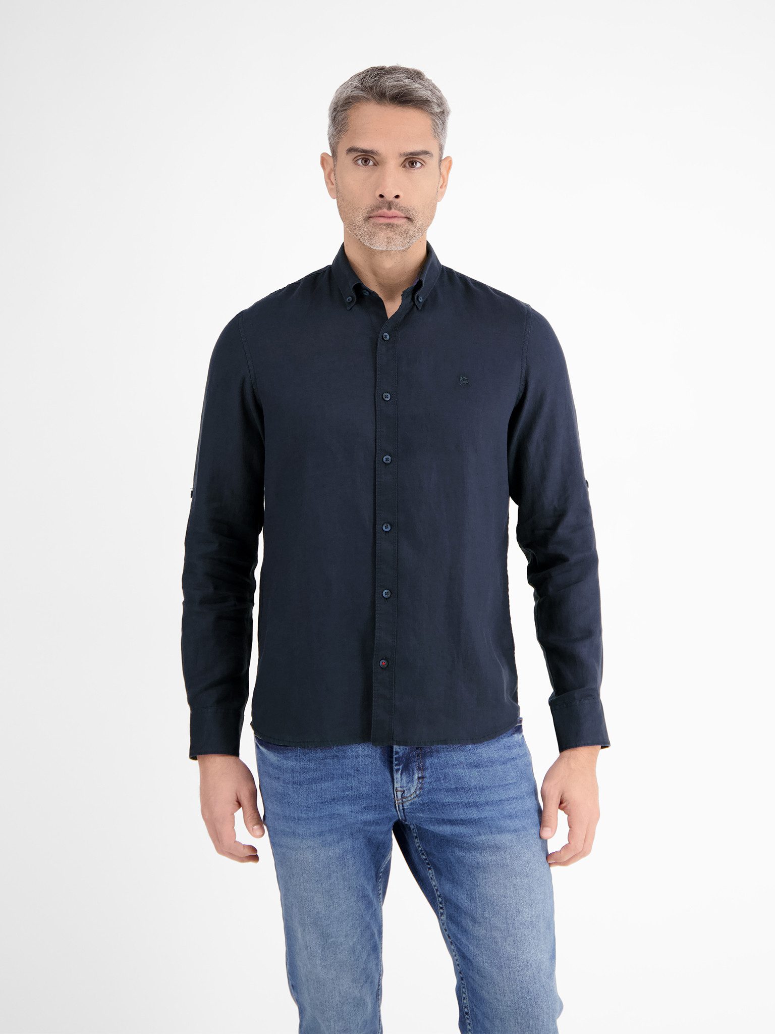 LERROS Langarmhemd mit Logo Stickerei günstig online kaufen