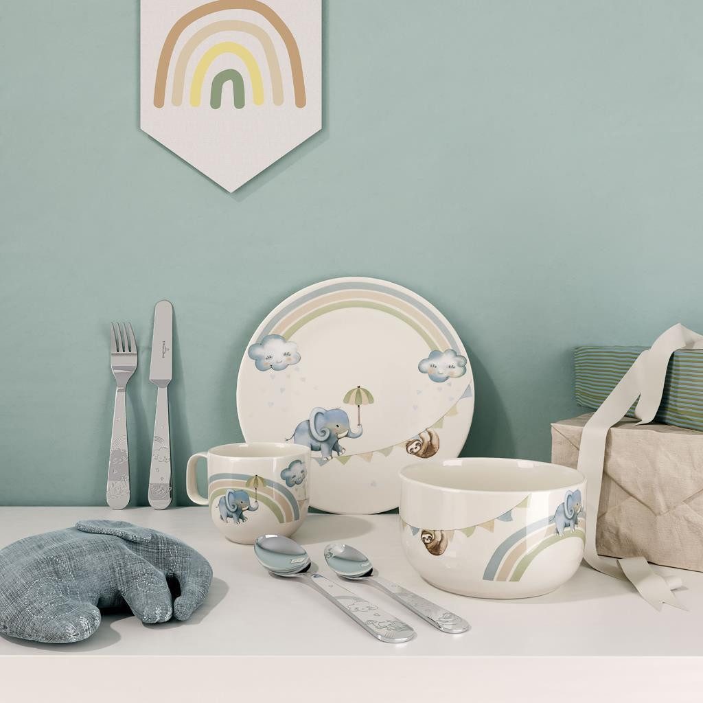 Villeroy & Boch Kinderbesteck Walk like an Elephant Kinderbesteck 4er Set (4-tlg), Edelstahl, Spülmaschinenfest