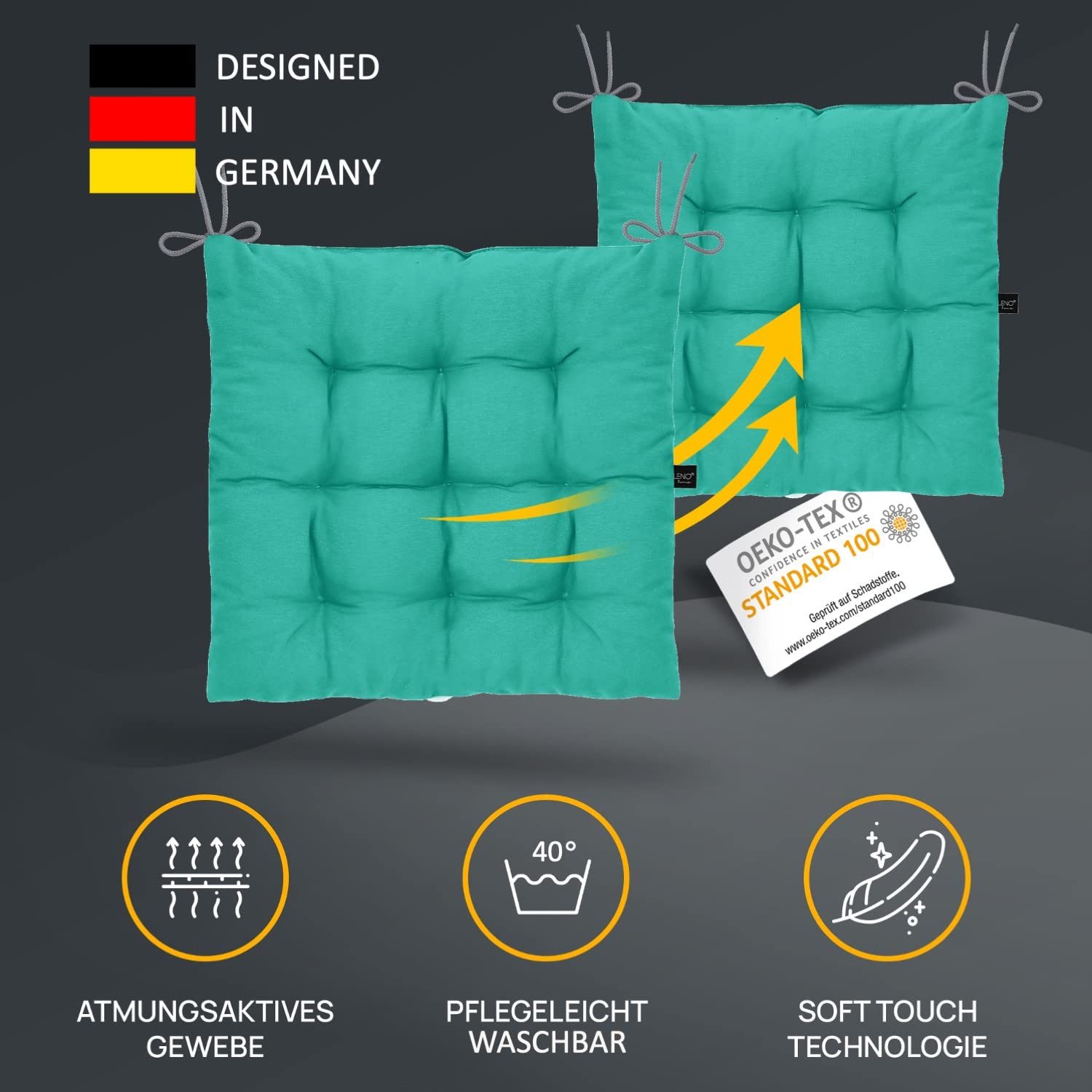 LILENO HOME Stuhlkissen Sitzkissen für Gartenstuhl, günstig online kaufen
