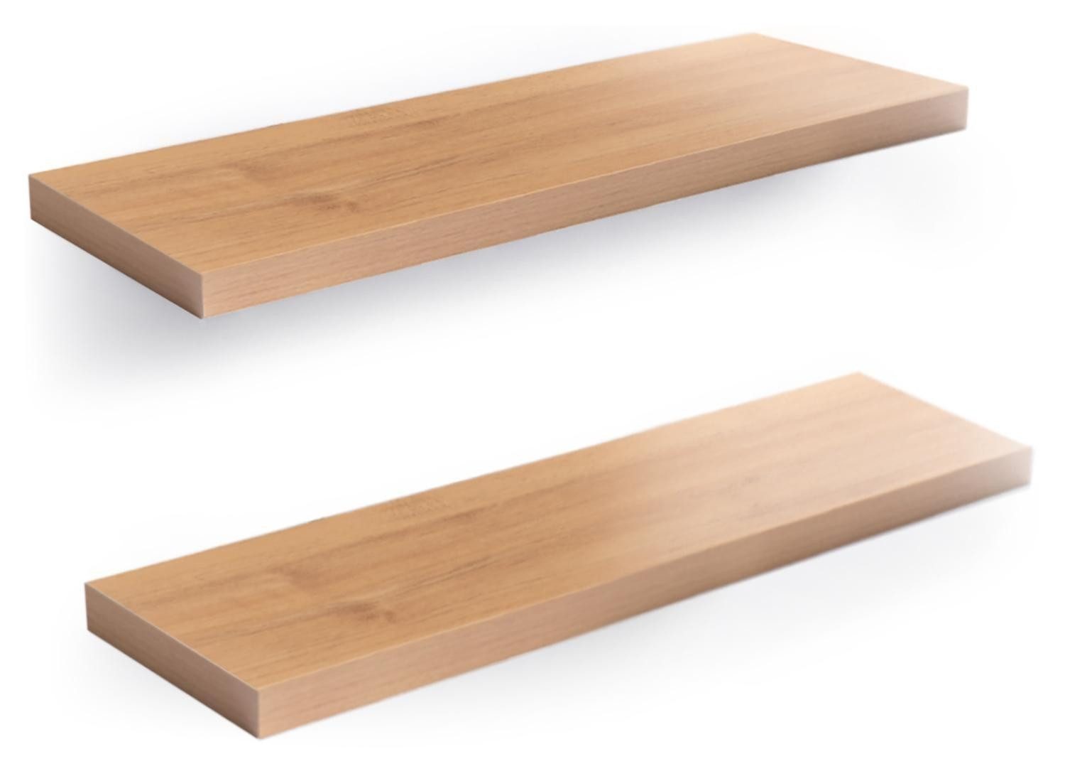 Home4You Wandboard Wandregal mit Halterung, 60cm, 2er Set, Spar-Set