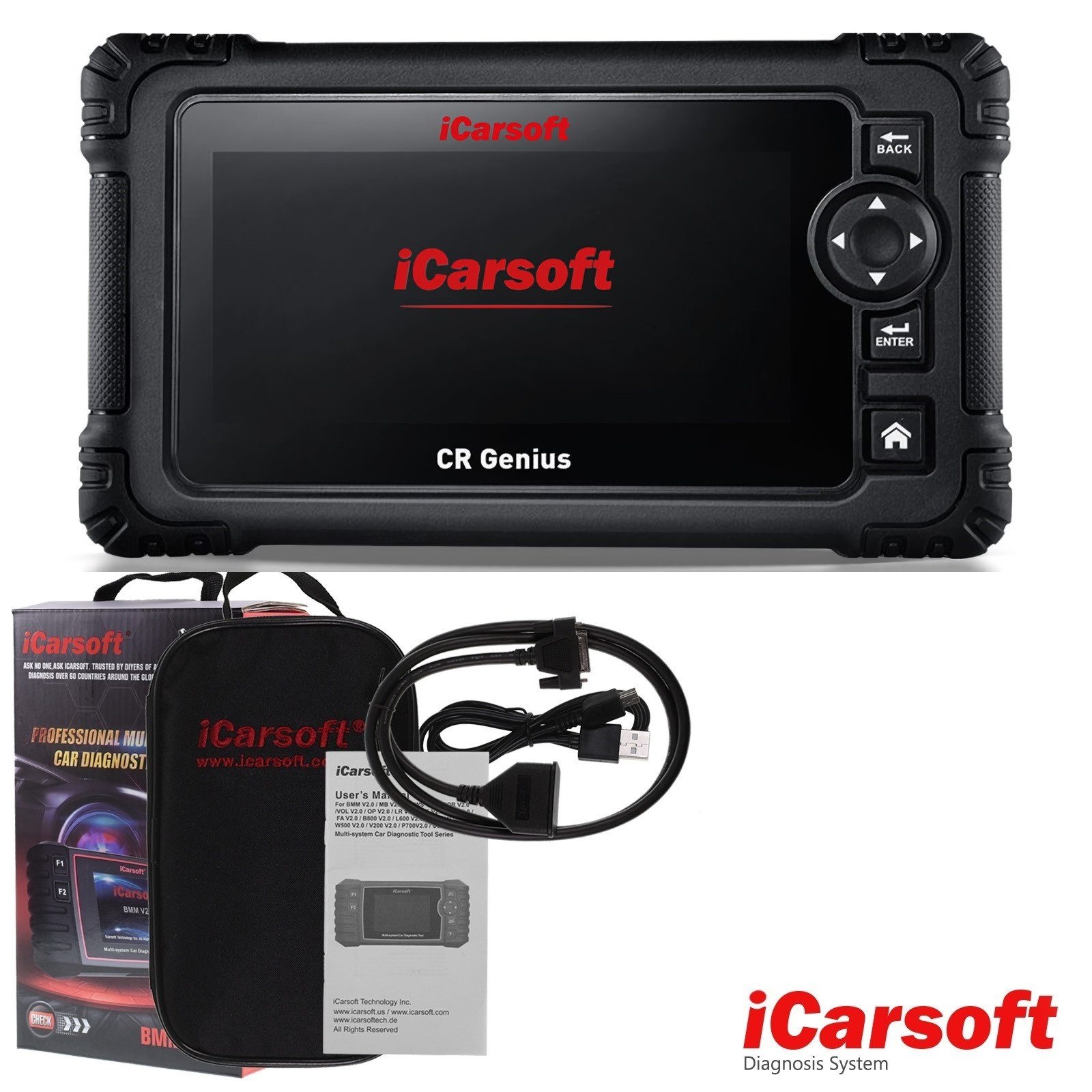 OBD2-Diagnosegerät CR GENIUS OBD2 Scanner + Kostenlose Online Updates DEUTSCH