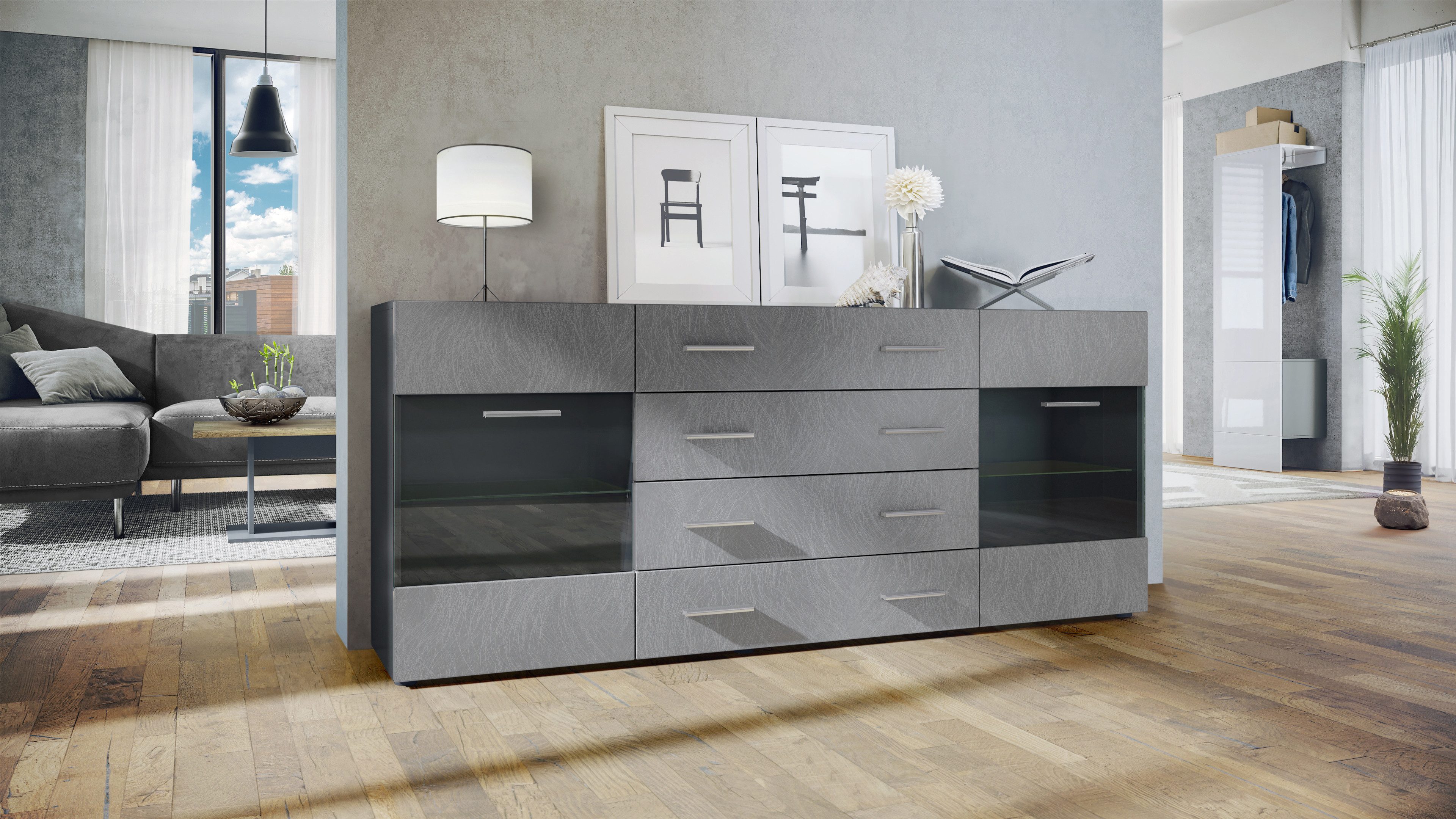 Vladon Sideboard Bari V2 (Kommode mit günstig online kaufen