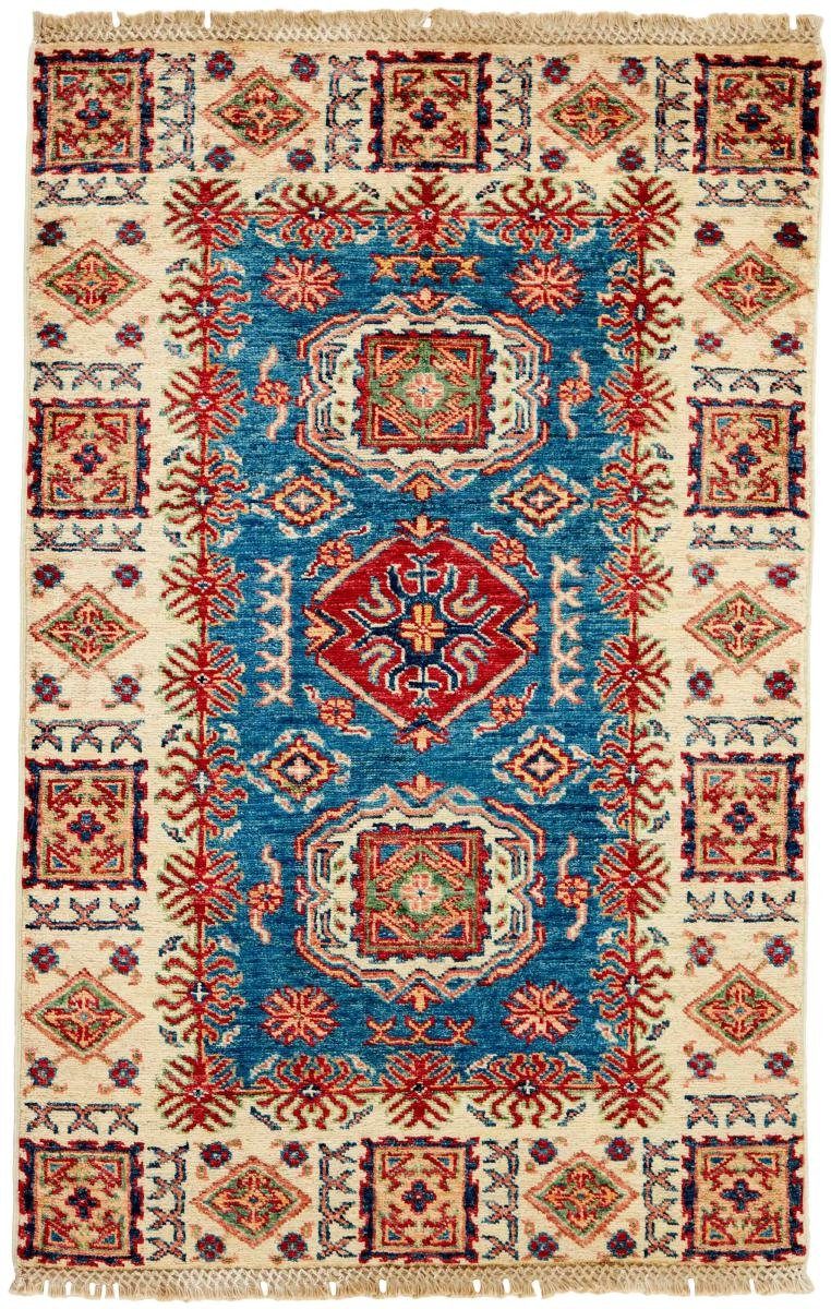 Orientteppich Kazak 81x125 Handgeknüpfter Orientteppich, Nain Trading, rechteckig, Höhe: 5 mm