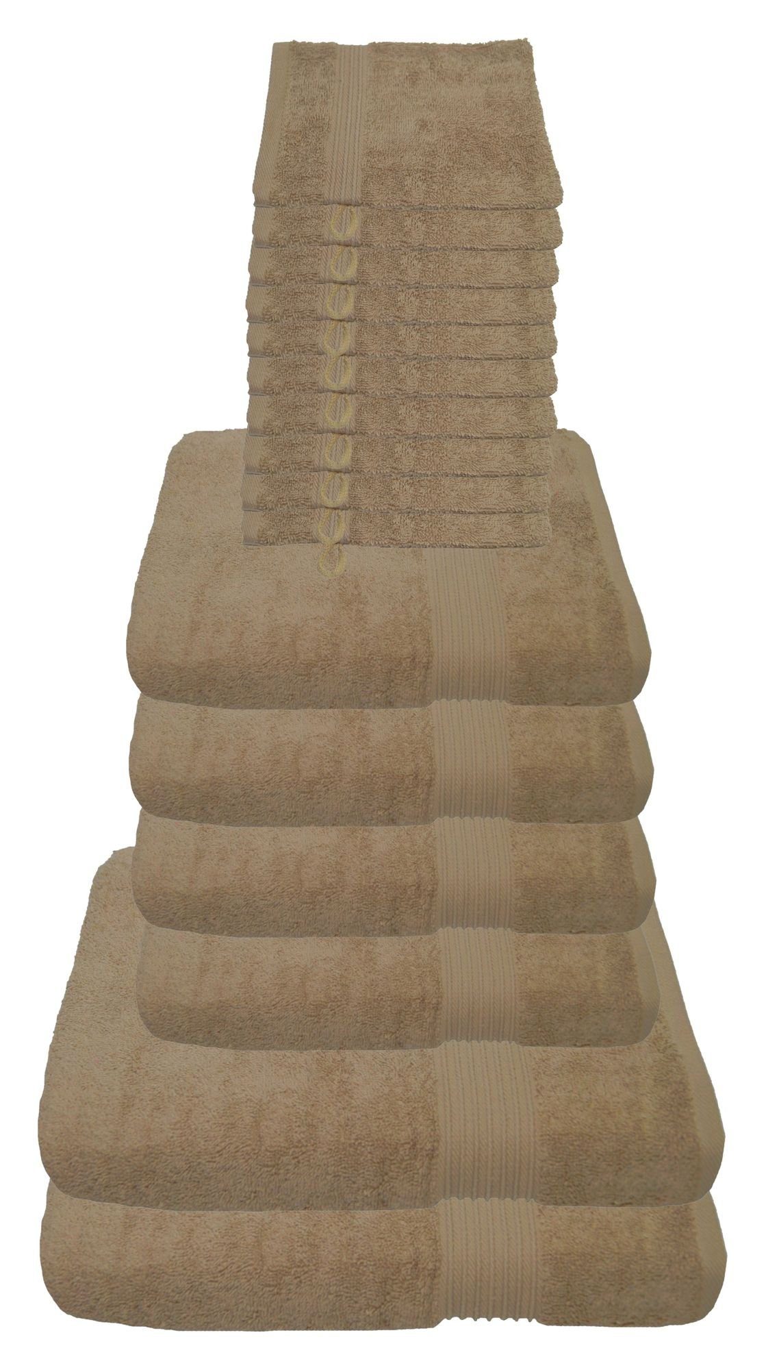 Julie Julsen Handtücher 16-Handtücher-Pastell Beige, Baumwolle günstig online kaufen