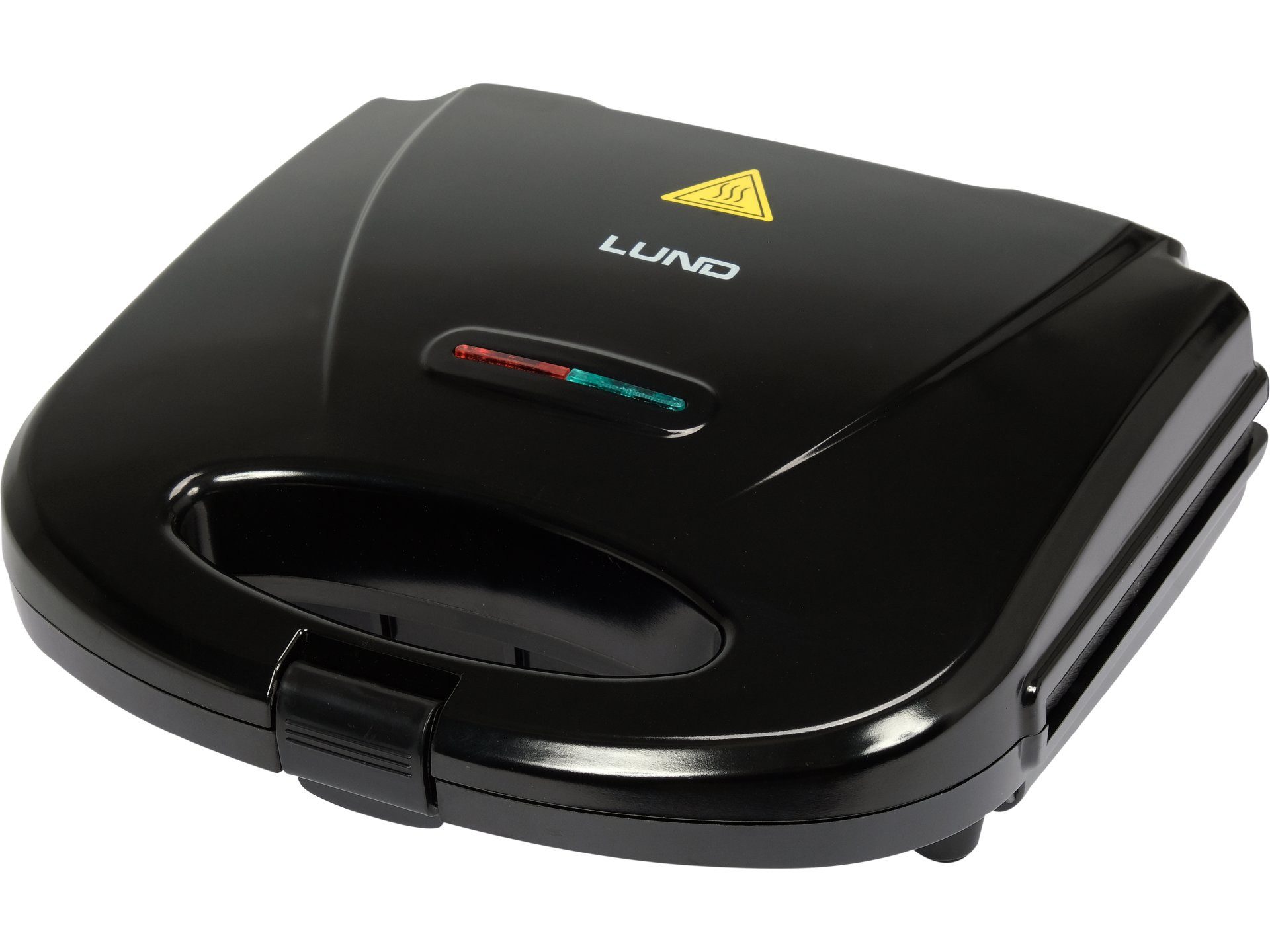 Lund 2-in-1-Sandwichmaker Sandwichmaker mit Grillplatte, 750 W, Schwarz, 750 W